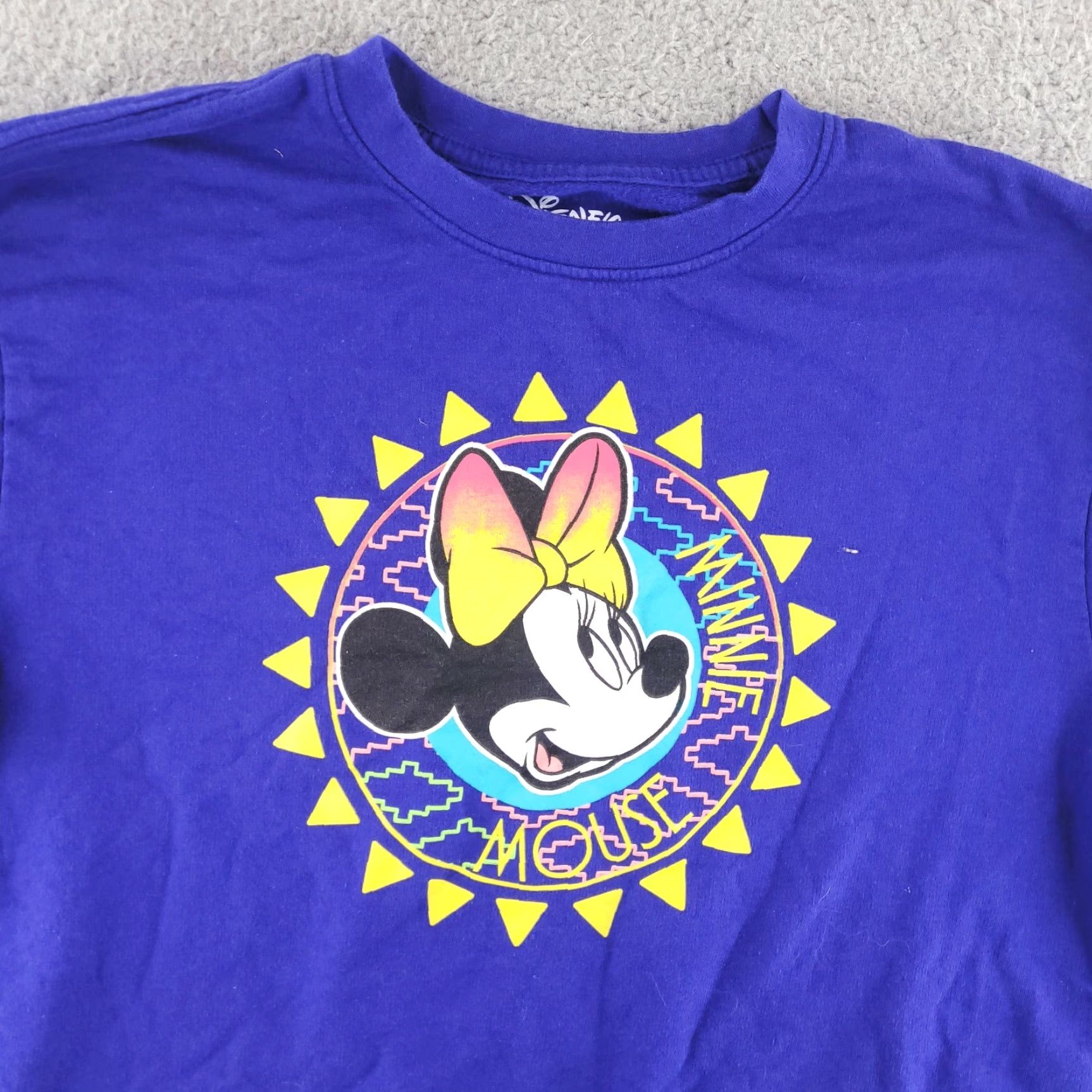 Disney Disney Minnie Mouse Crop Sweatshirt Womens XL Blue Crewneck Size XL / US 12-14 / IT 48-50 - 2 Thumbnail