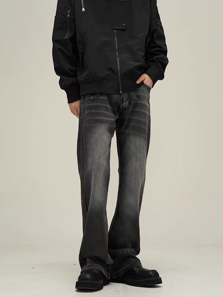 Japanese Brand × Jean Vintage washed street micro flare jeans Size US 32 / EU 48 - 4 Thumbnail