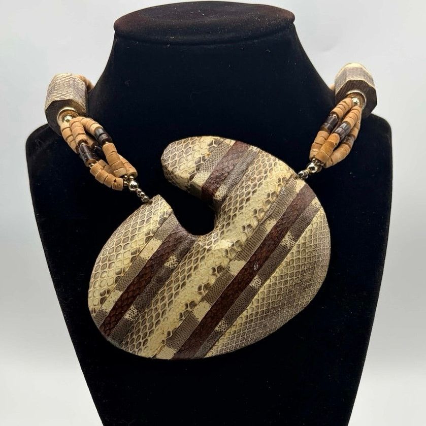 Other Brown Chunky Boho Necklace Size ONE SIZE - 1 Thumbnail