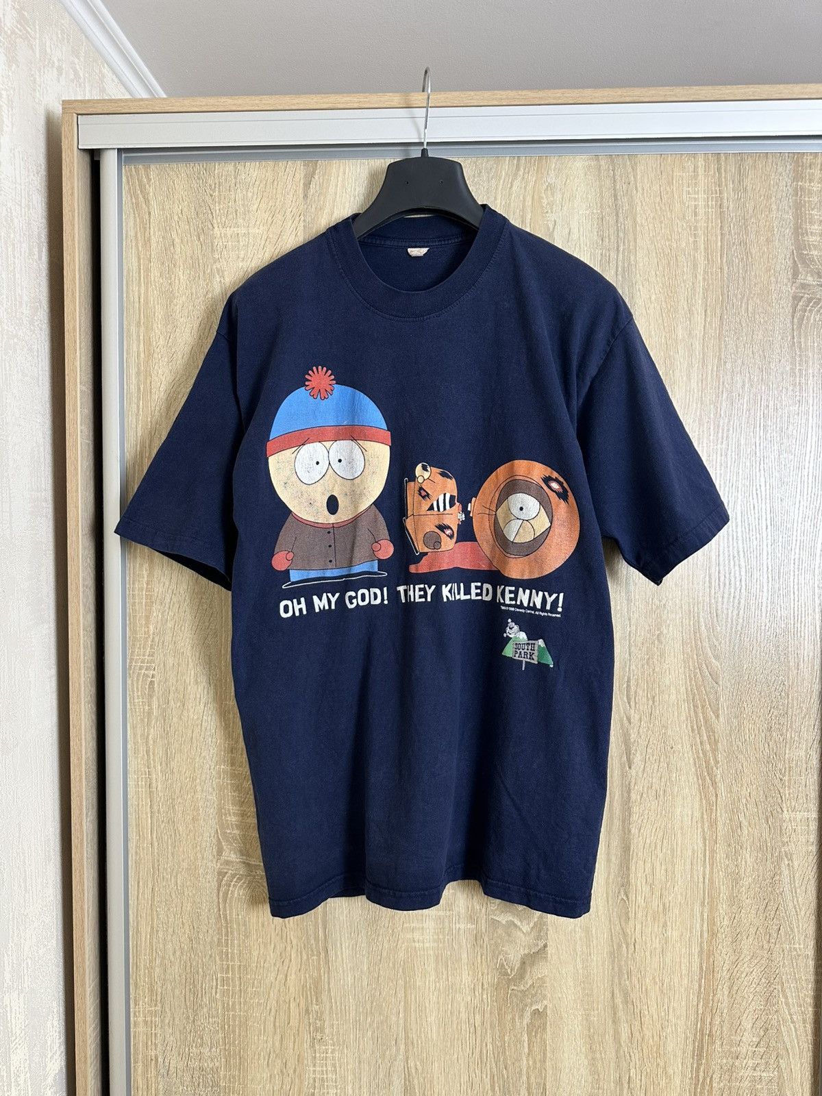 Cartoon Network 🔥 90s Vintage South Park 1998 They Killed Kenny T-Shirt Blue Size US L / EU 52-54 / 3 - 4 Thumbnail