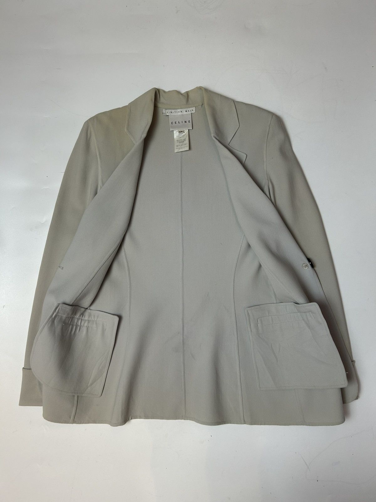 Celine × Designer CELINE WOOL BLAZER Size XS / US 0-2 / IT 36-38 - 2 Thumbnail
