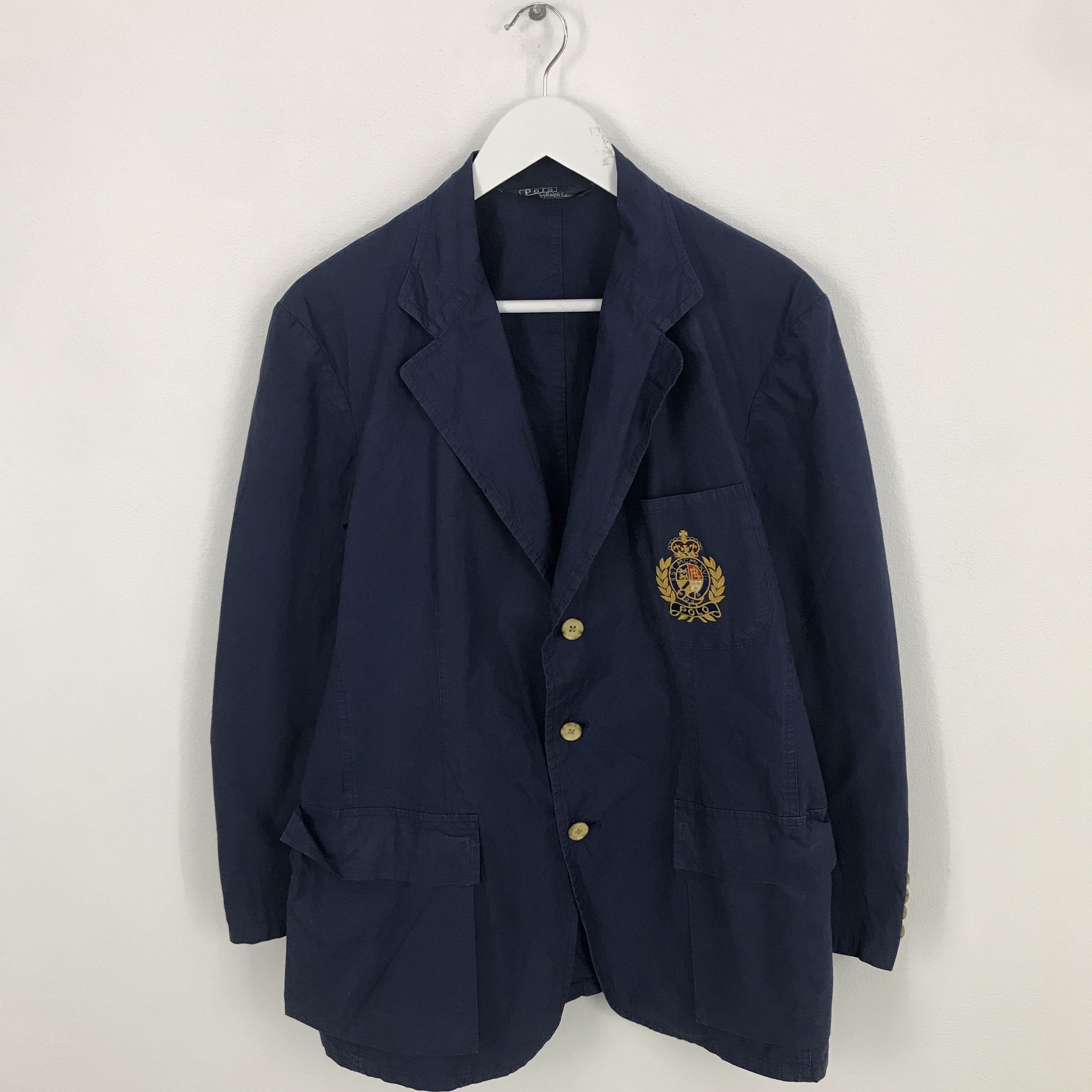Polo Ralph Lauren Rare polo by ralph lauren blue coat blazer jacket Size US M / EU 48-50 / 2 - 1 Thumbnail
