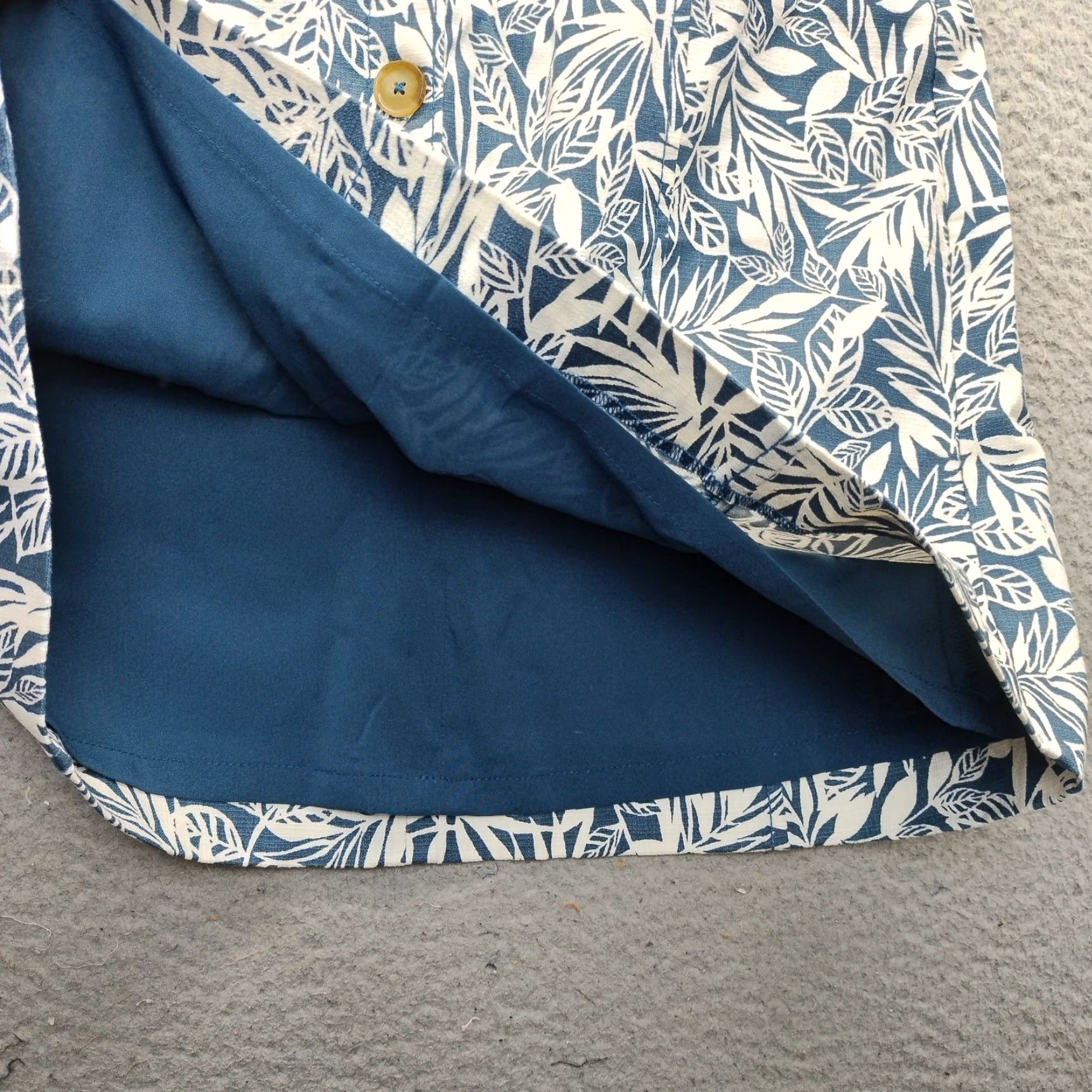 Loft LOFT Womens Size 6 Multi Leaf Print A-Line Skirt - Short, Lined, Stretch, Button Front Back Zip, Cotton, Casual, NWT Women’s Skirt Size 28" / US 6 / IT 42 - 7 Thumbnail