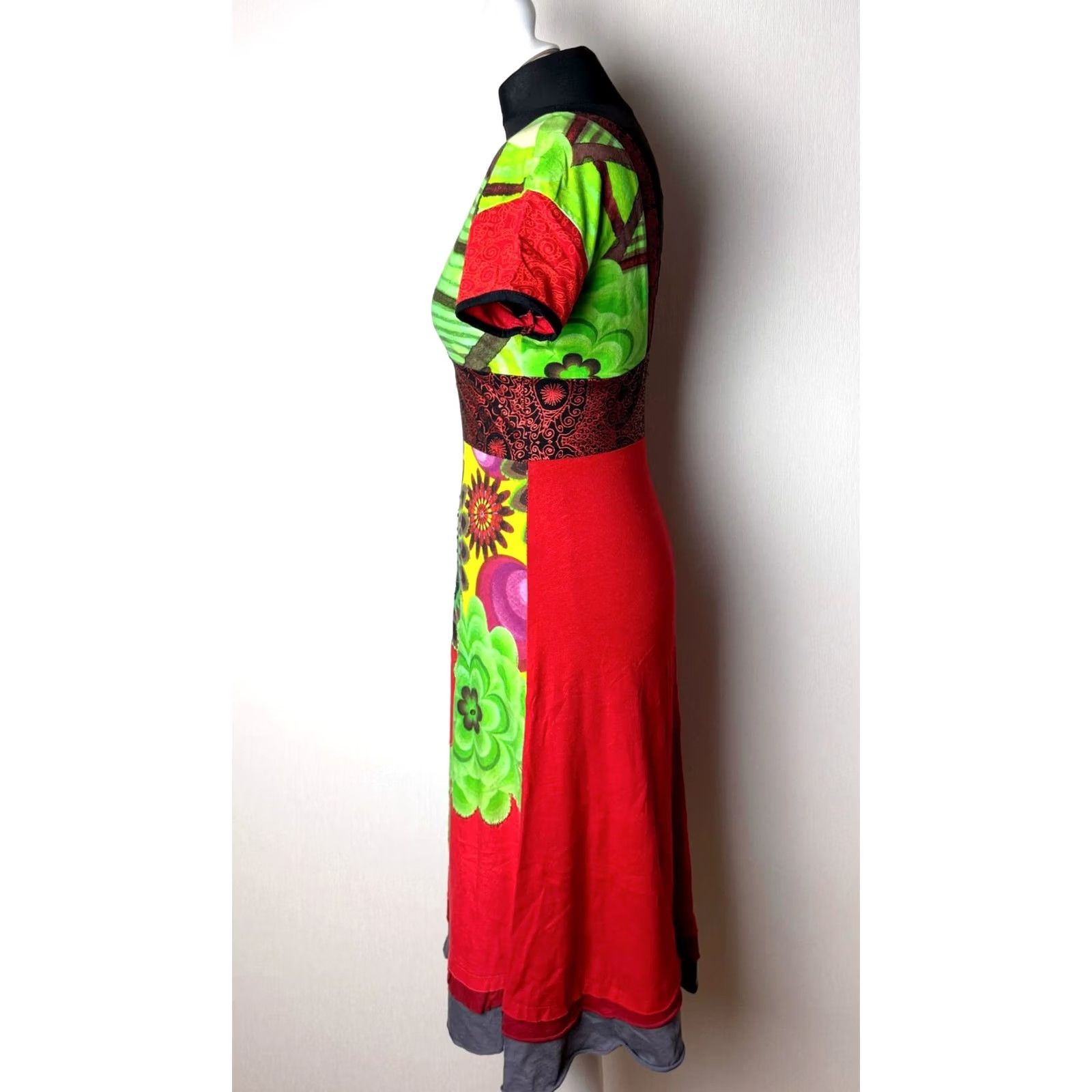Desigual Desigual Dress womens S A-Line Dress Red Knee Length 107 cm Mens? Size S / US 4 / IT 40 - 3 Thumbnail