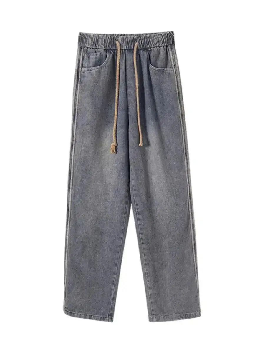 Japanese Brand Three bar jeans men's loose casual trousers Size US 32 / EU 48 - 4 Thumbnail