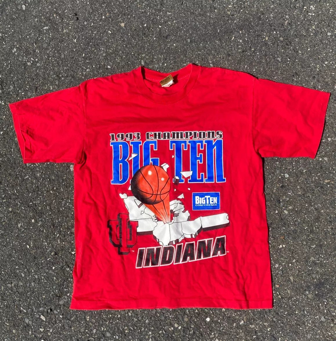 Nutmeg 1993 big ten indiana hoosiers nutmeg tee Size US L / EU 52-54 / 3 - 1 Thumbnail