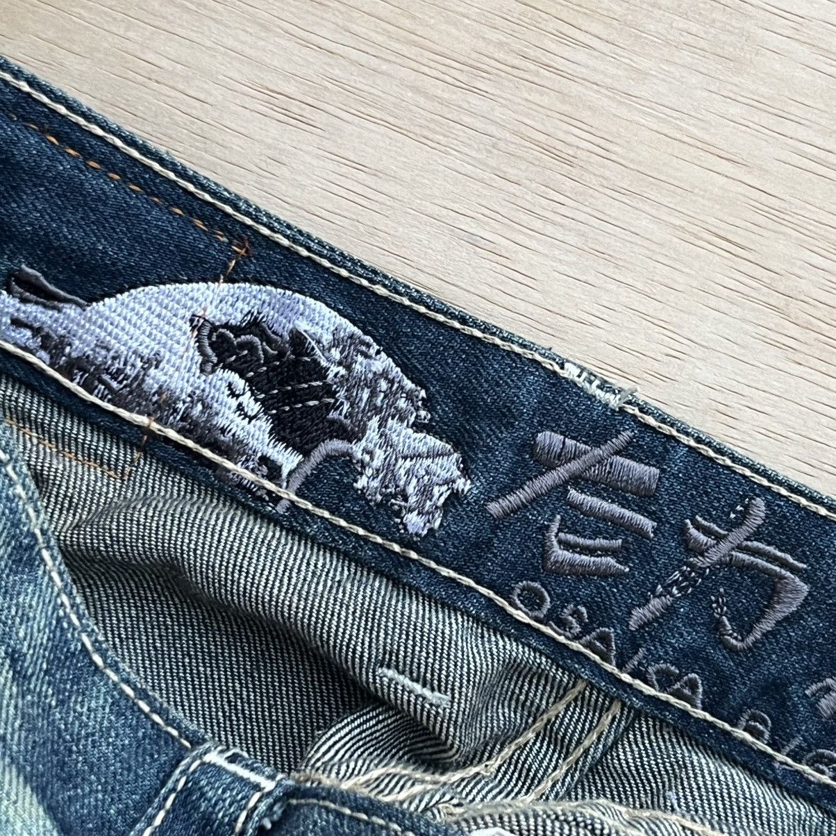 Japanese Brand OSAKA BIG TRAIN DISTRESSED REG FIT LIKE 14th ADDICTION Size US 30 / EU 46 - 10 Thumbnail