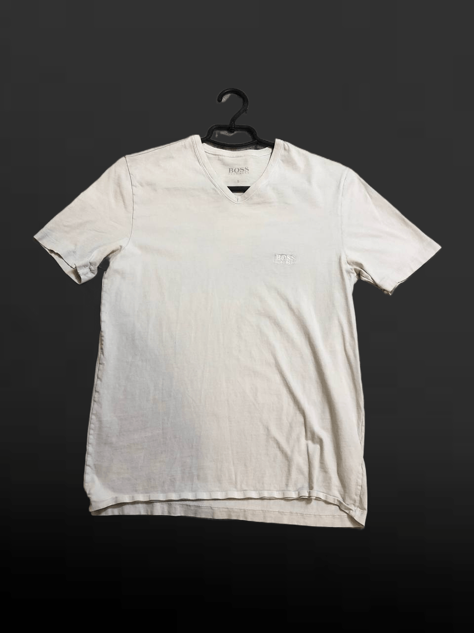Hugo Boss Hugo Boss Mens V-Neck White T-Shirt Size US S / EU 44-46 / 1 - 1 Thumbnail