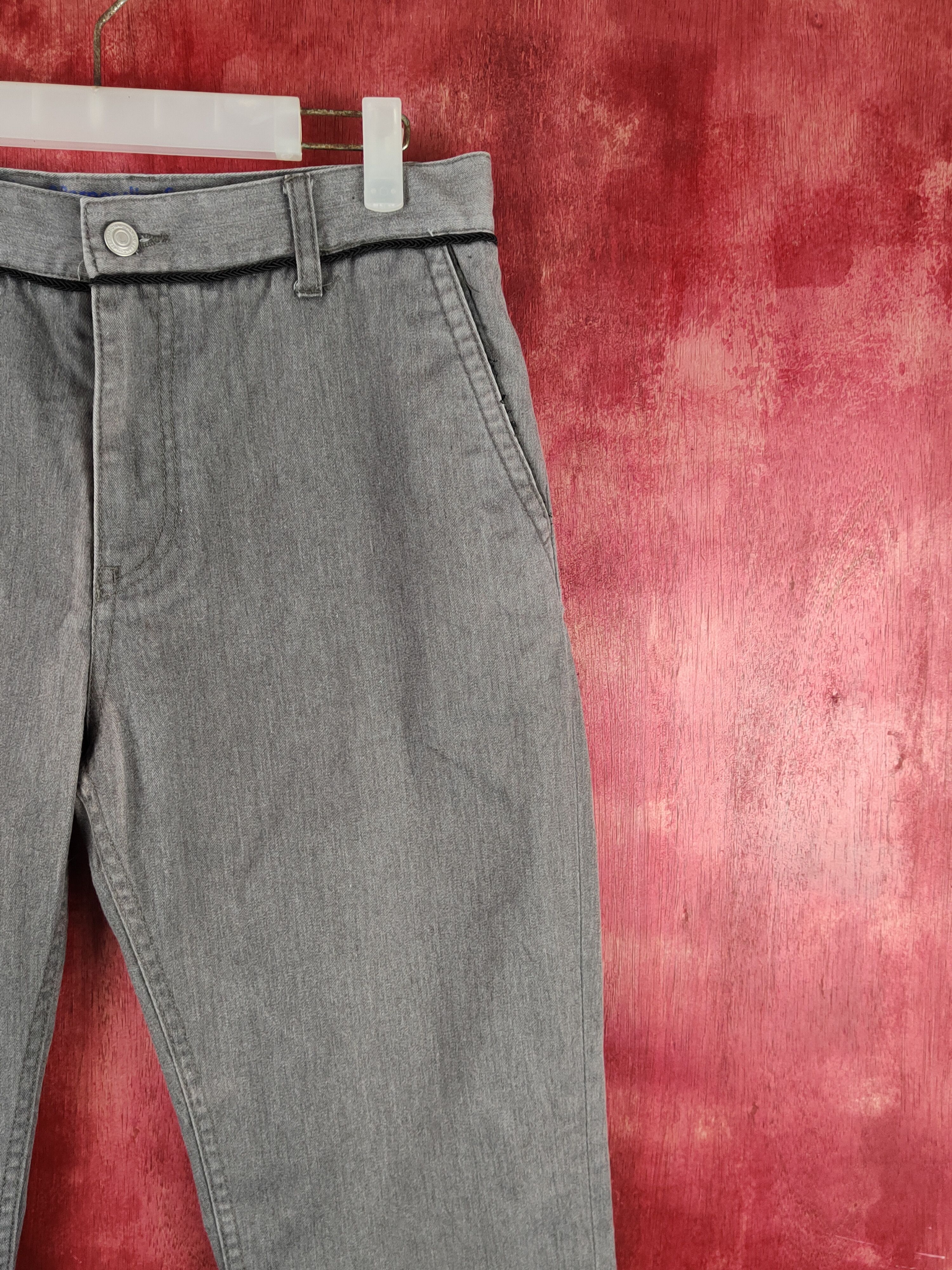 Japanese Brand × Vintage Walter & Barnes-Confirm Gray faded Casual Pants #S1462 Size 31" - 5 Thumbnail