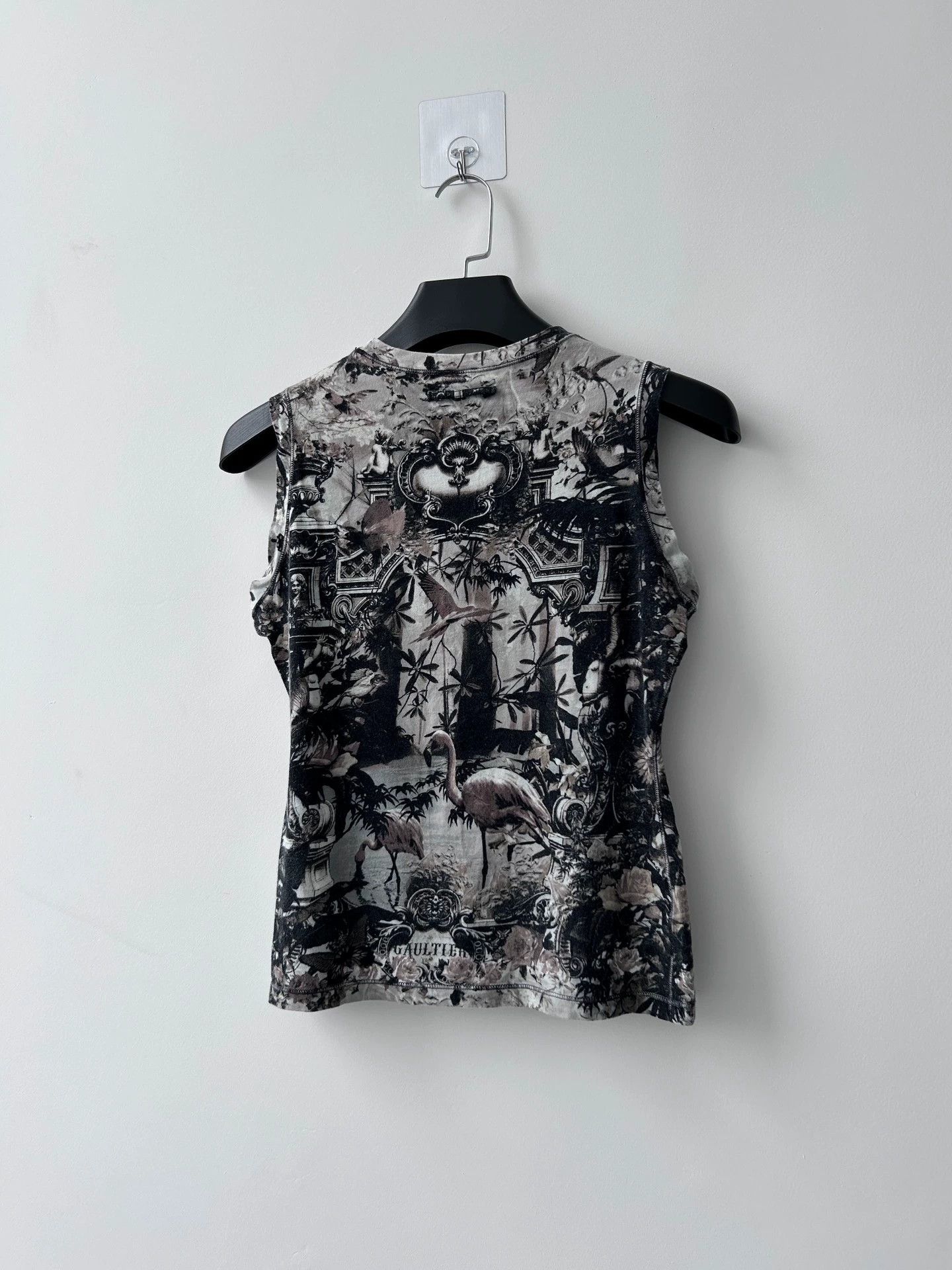 Jean Paul Gaultier Jean Paul Gaultier Flamingo Eden Vest 40 Dark Black Size S / US 4 / IT 40 - 2 Thumbnail