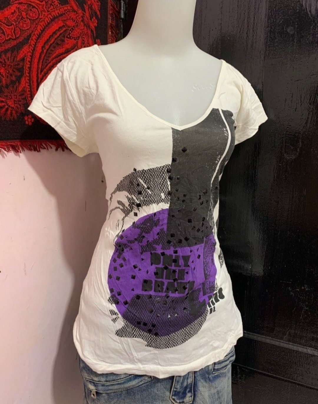Diesel Y2K Diesel The Brave Shirt Punk T-Shirt Size M / US 6-8 / IT 42-44 - 2 Thumbnail