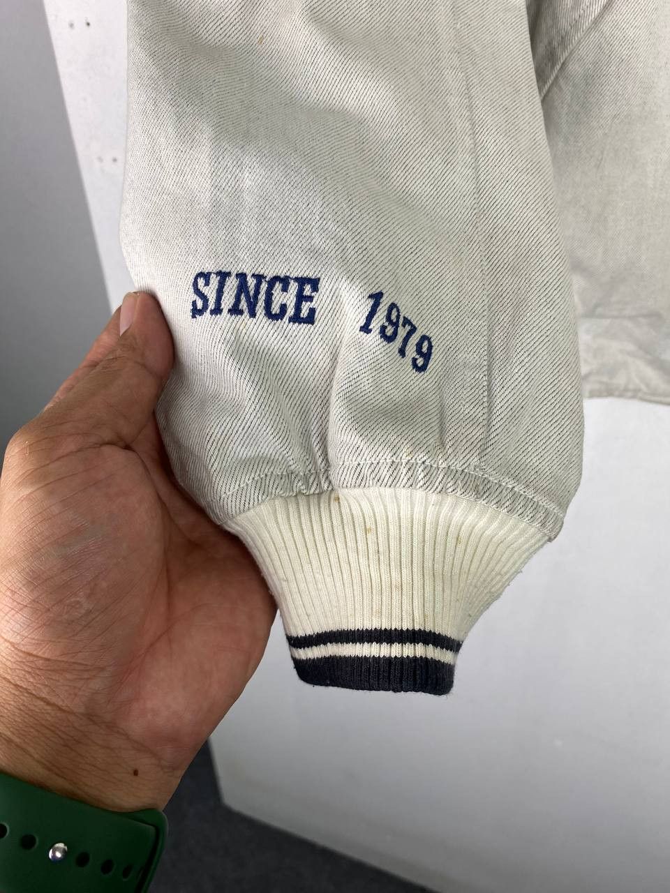 Japanese Brand vintage japanese brands denim bomber jacket nice design Size US M / EU 48-50 / 2 - 7 Thumbnail