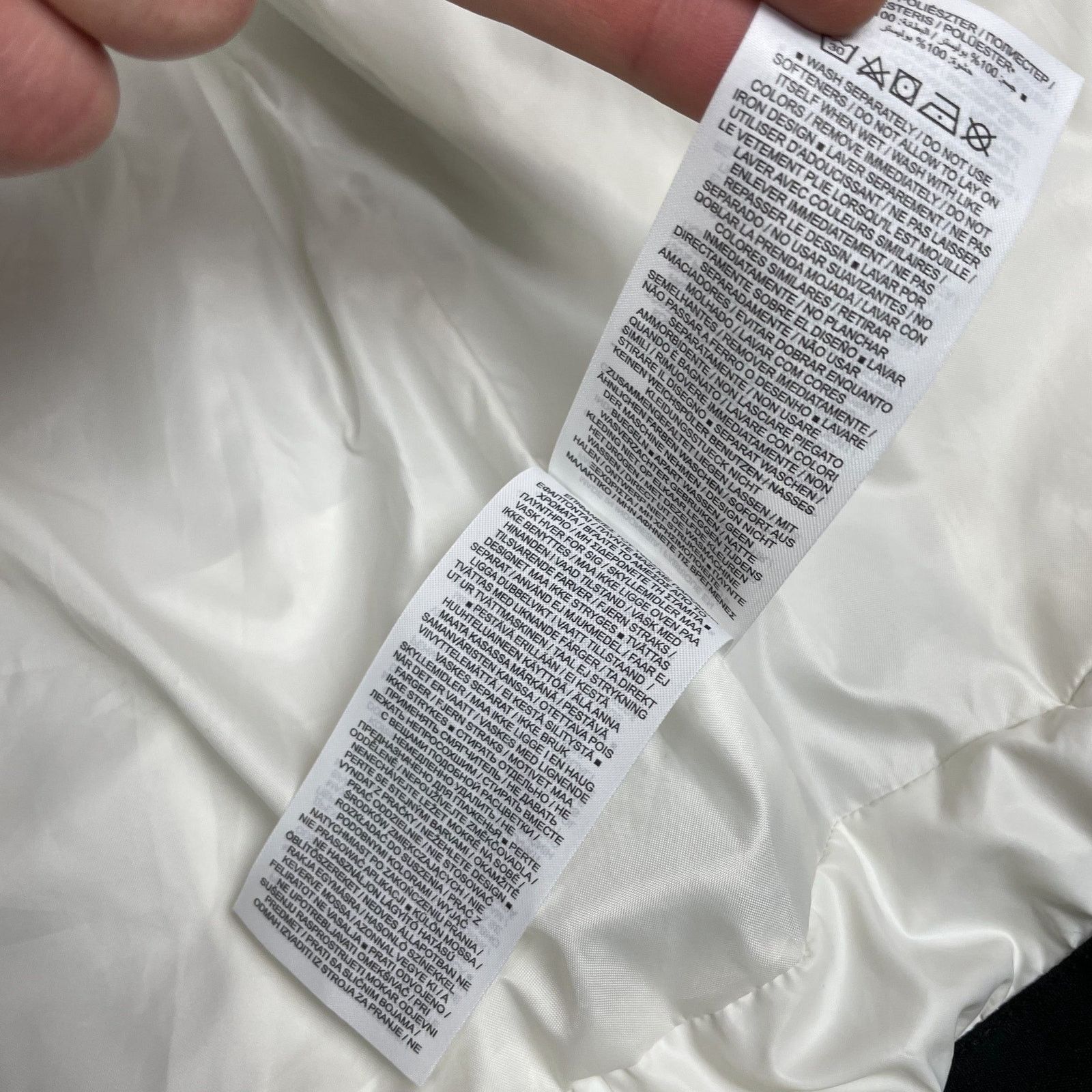 Nike Nike Women's White Outdoor Hooded Full Zip Puffer Jacket XS Size XS / US 0-2 / IT 36-38 - 15 Thumbnail