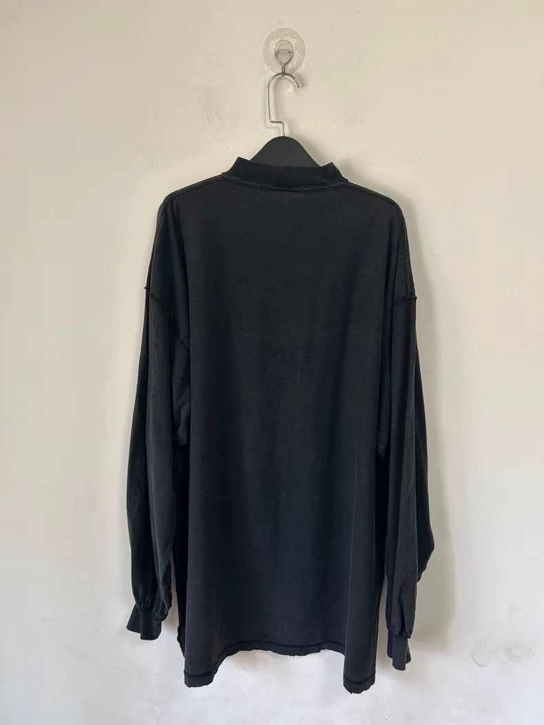 Balenciaga Balenciaga Black Destroyed Old Patch Velvet Planted Long S Size US M / EU 48-50 / 2 - 2 Thumbnail