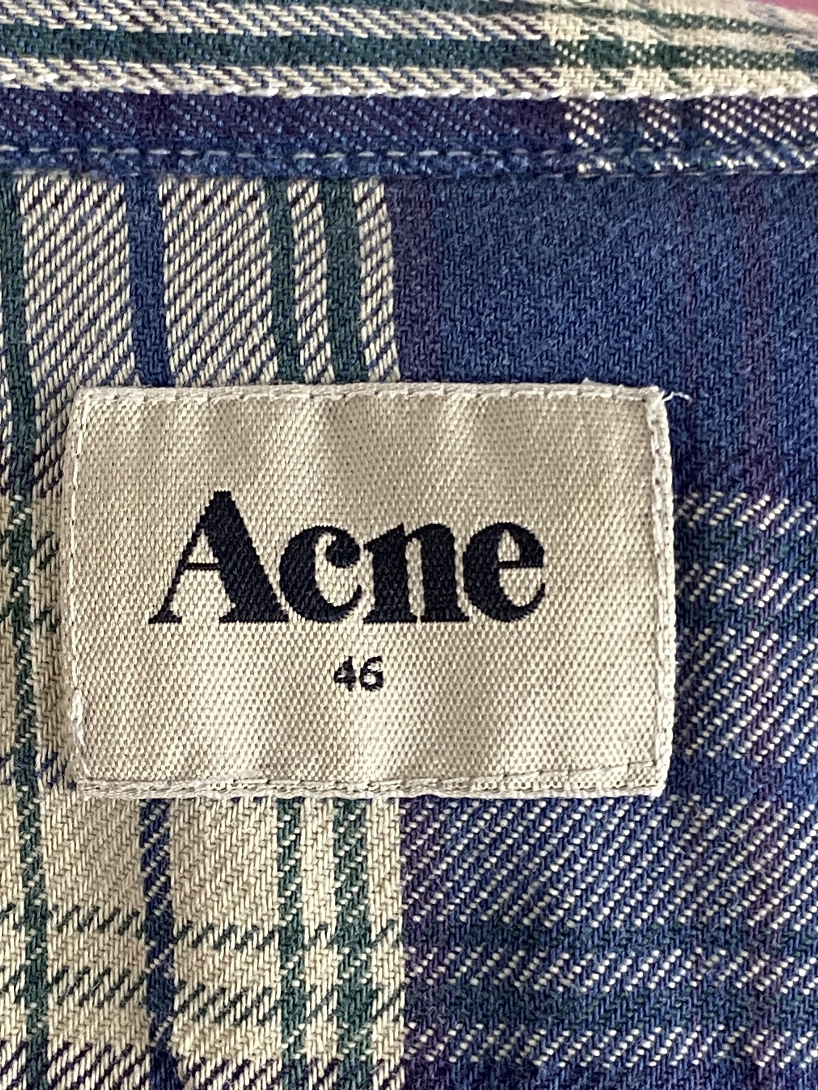 Acne Studios × Vintage Acne Vintage Men's Plaid Flannel Shirt - Size 46 / S Size US S / EU 44-46 / 1 - 5 Thumbnail