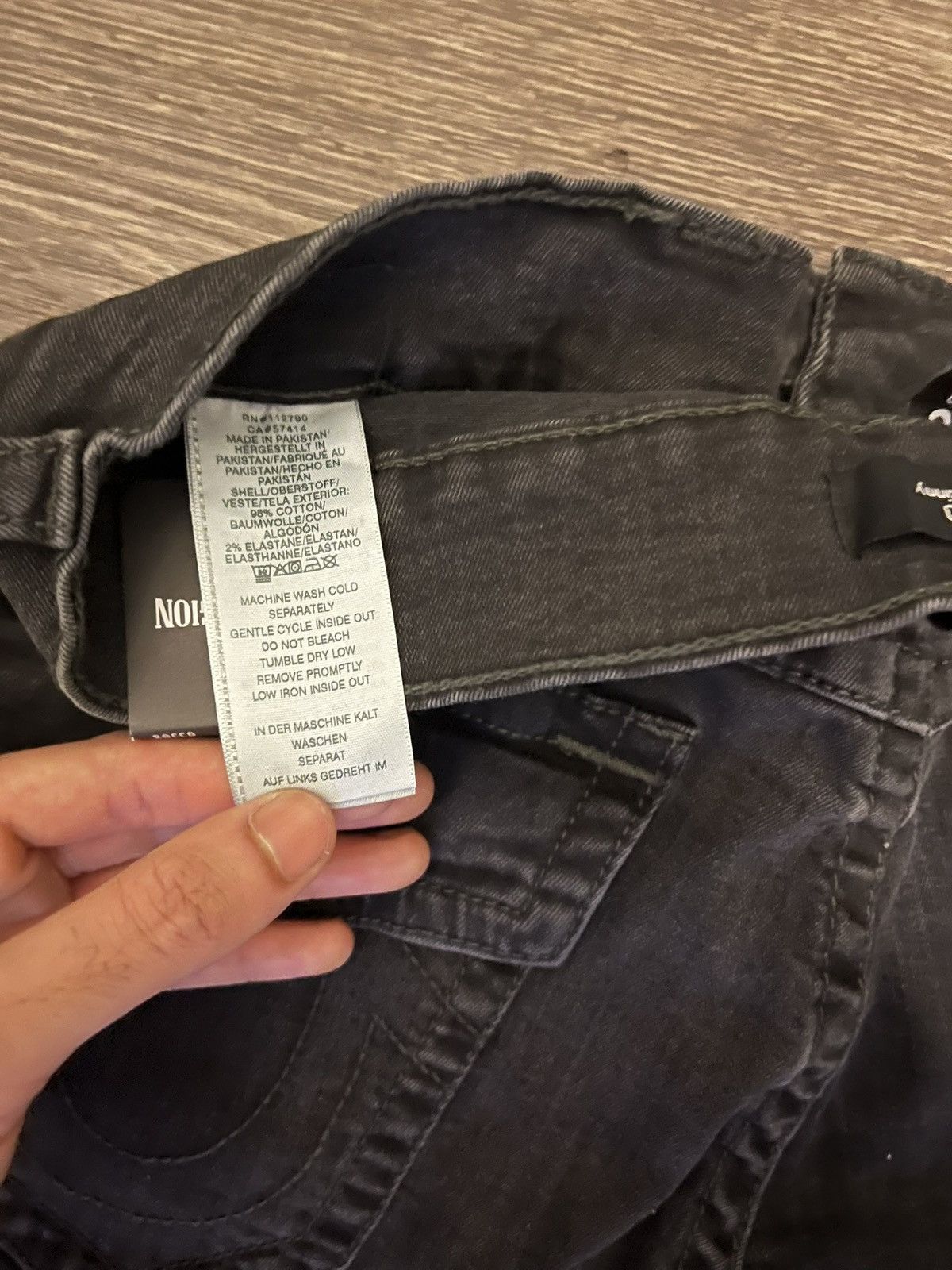 True Religion Rocco SN Flap Washed Black Skinny Size US 30 / EU 46 - 4 Thumbnail