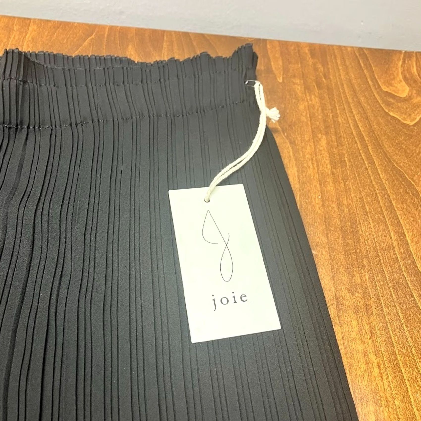 Joie Joie Pants Womens XL Black Wide Leg Textured Pleated Cropped Stretch High Waist Size 40" / US 18 - 3 Thumbnail