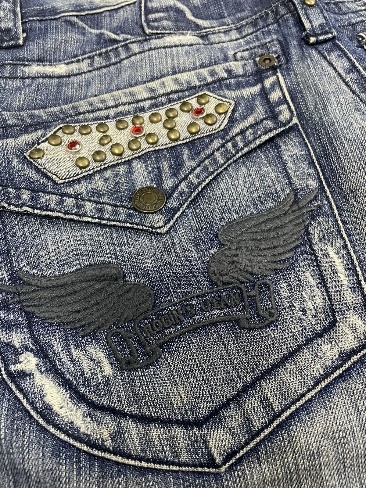 Robins Jeans Vintage Distressed Robins Jeans Size US 32 / EU 48 - 10 Thumbnail