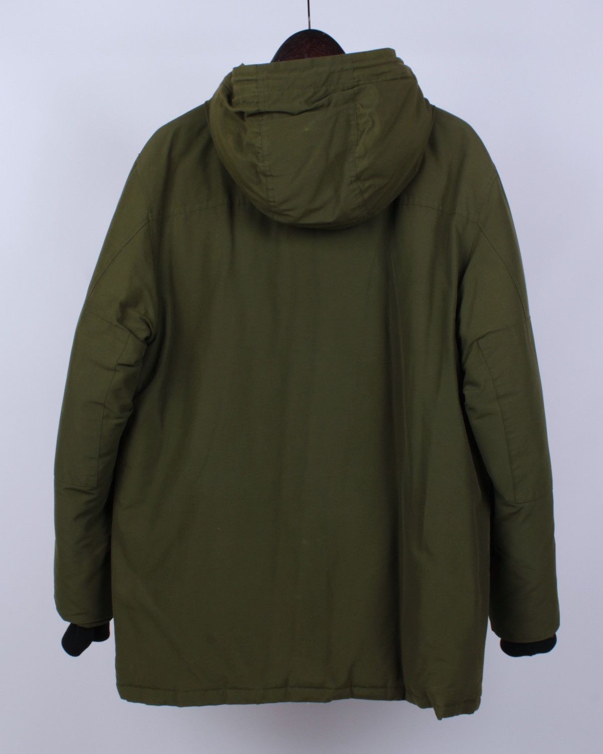 Vintage ONE TRUE SAXON Down Feather Green Khaki Parka Jacket Size US M / EU 48-50 / 2 - 9 Thumbnail