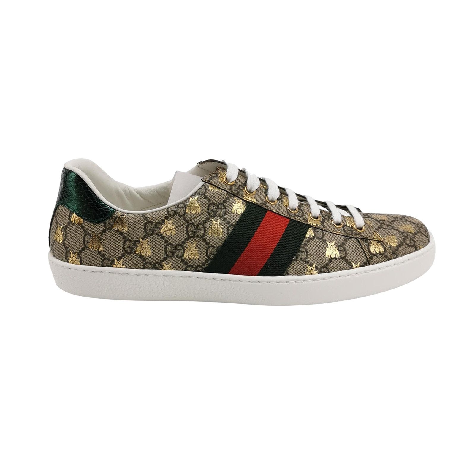 Gucci Gucci Bee GG Supreme Ace Sneakers 46.5 Size US 13 / EU 46 - 1 Thumbnail