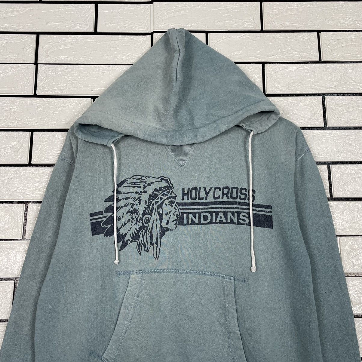 Japanese Brand K Mayer Sportwear Holycross Indians Hoodie Size US M / EU 48-50 / 2 - 2 Thumbnail