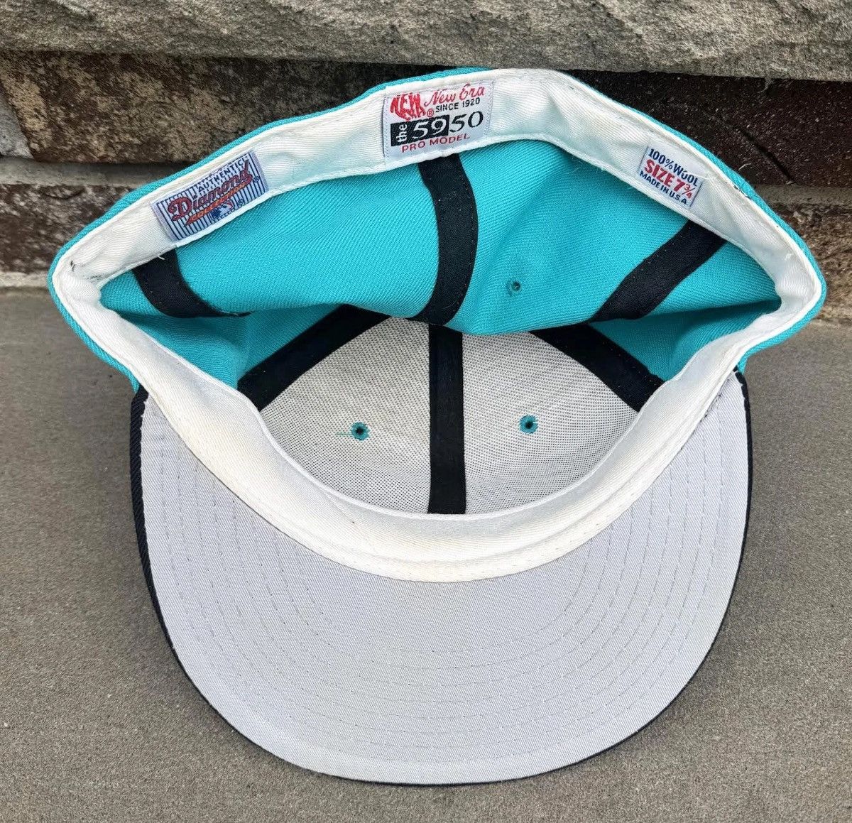 New Era Vintage New Era Florida Marlins Fitted Hat (Size 7 3/4) Size ONE SIZE - 2 Thumbnail