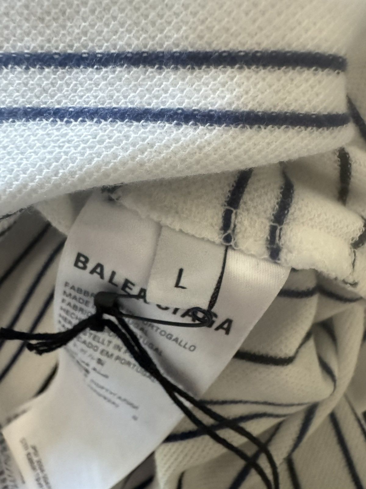 Balenciaga BALENCIAGA LAUREL STRIPED POLO Size US L / EU 52-54 / 3 - 6 Thumbnail