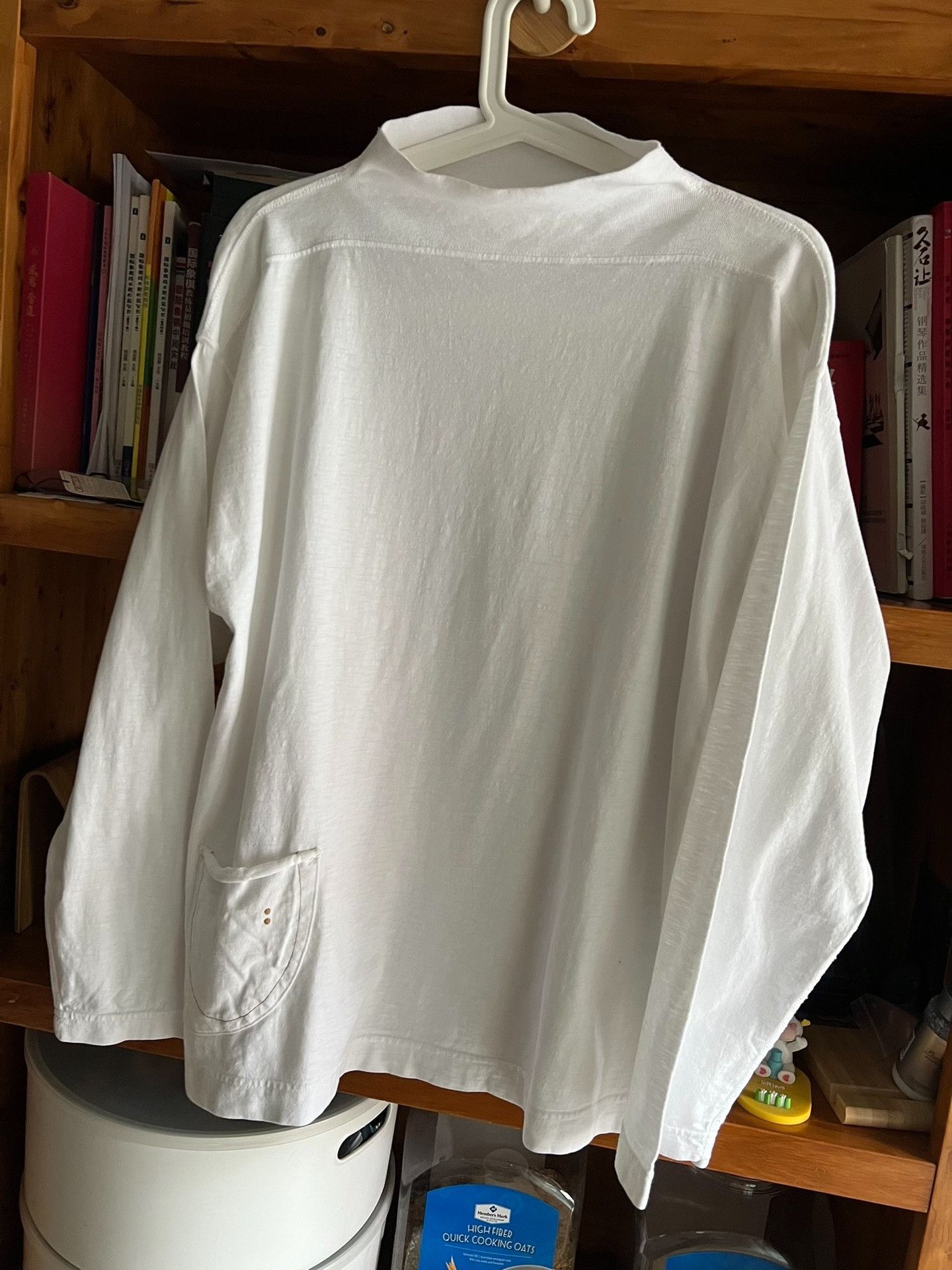 45rpm 45r White Mock Neck Long Sleeve Sweatshirt Size US M / EU 48-50 / 2 - 3 Thumbnail
