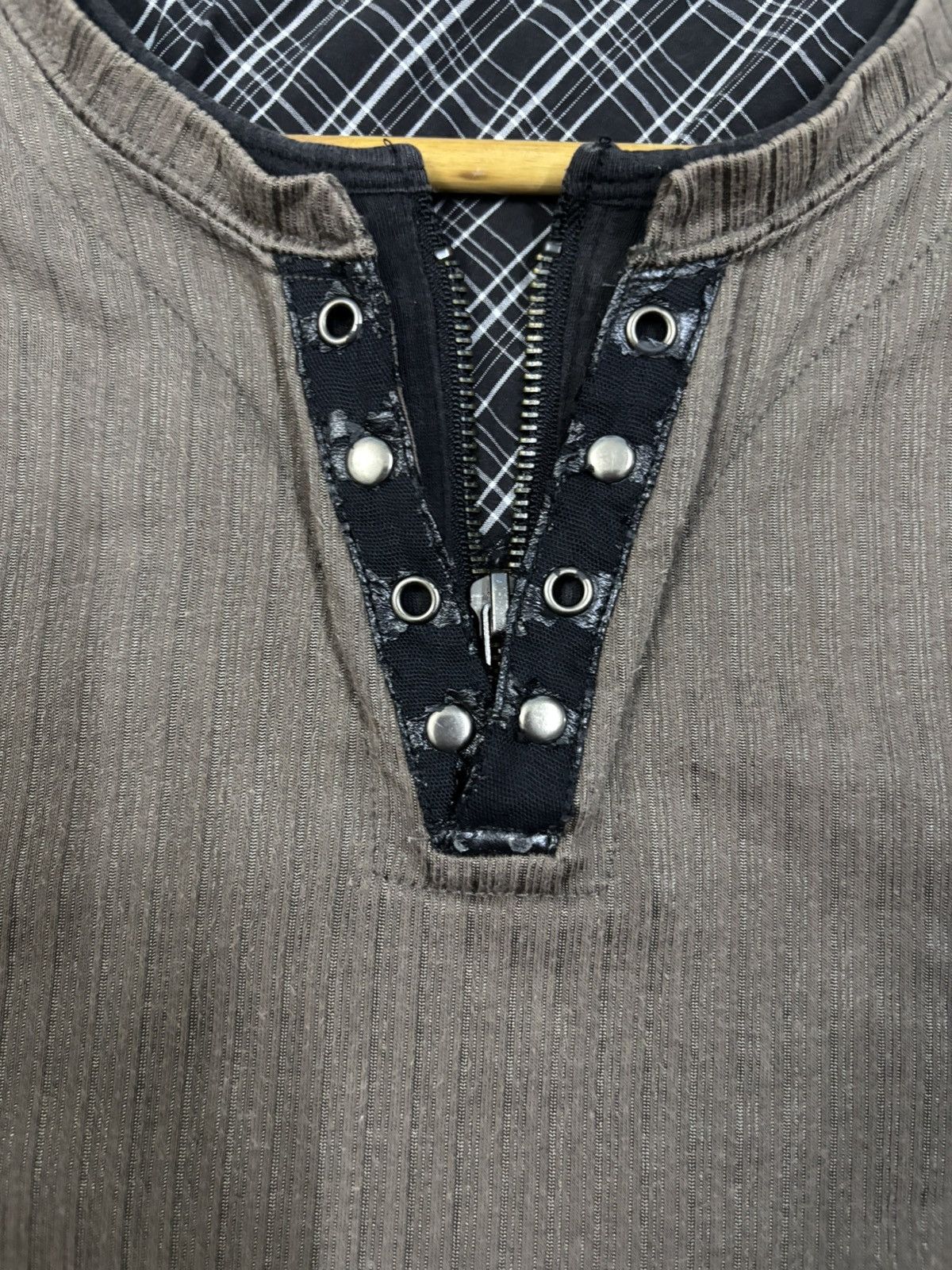 Vintage Vintage Japanese Brand Famock Ribbed Long Sleeve Henley Tees Size US M / EU 48-50 / 2 - 6 Thumbnail