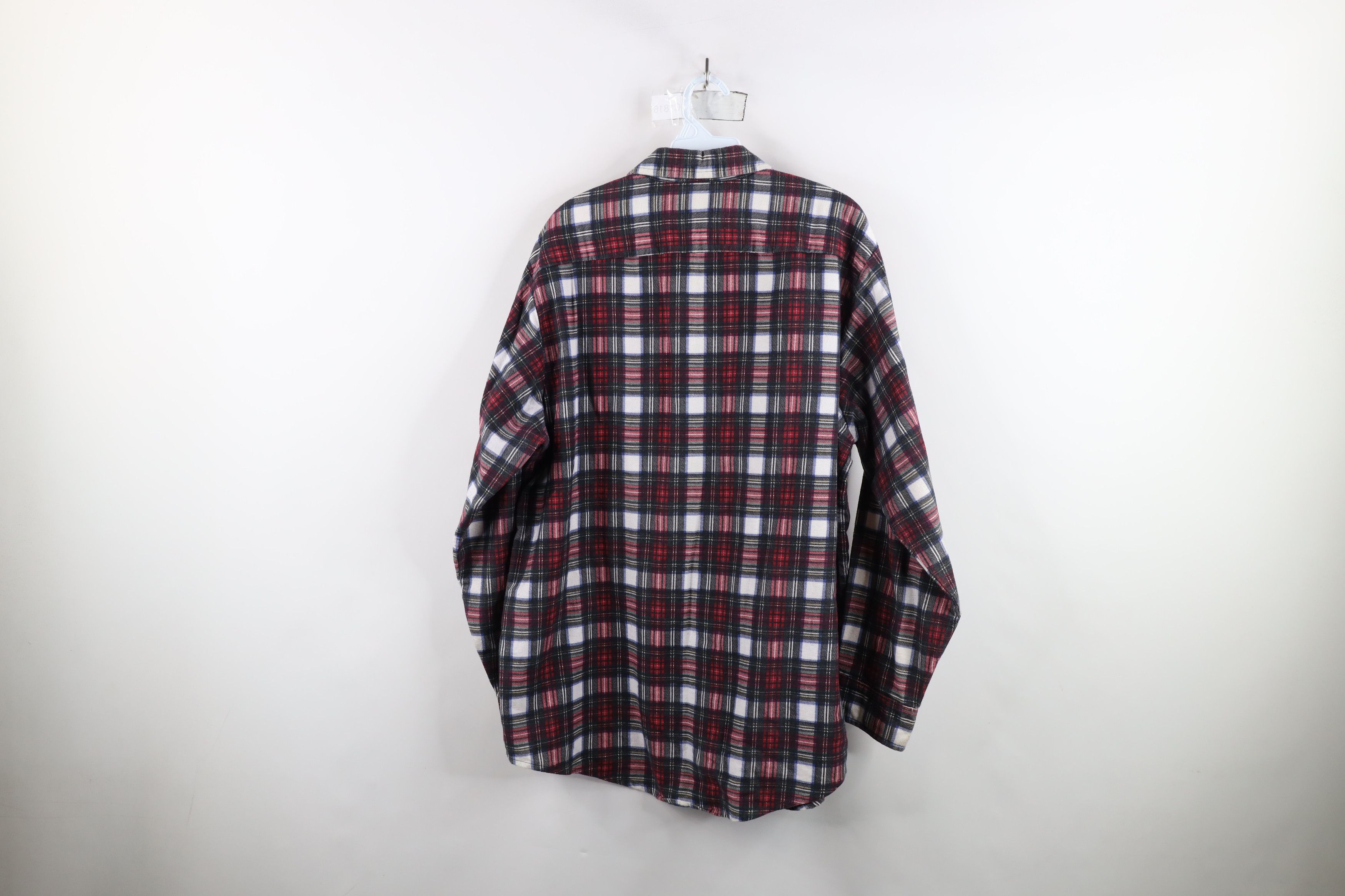 Vintage Vintage 90s Streetwear Pocket Flannel Collared Button Shirt Size US L / EU 52-54 / 3 - 9 Thumbnail