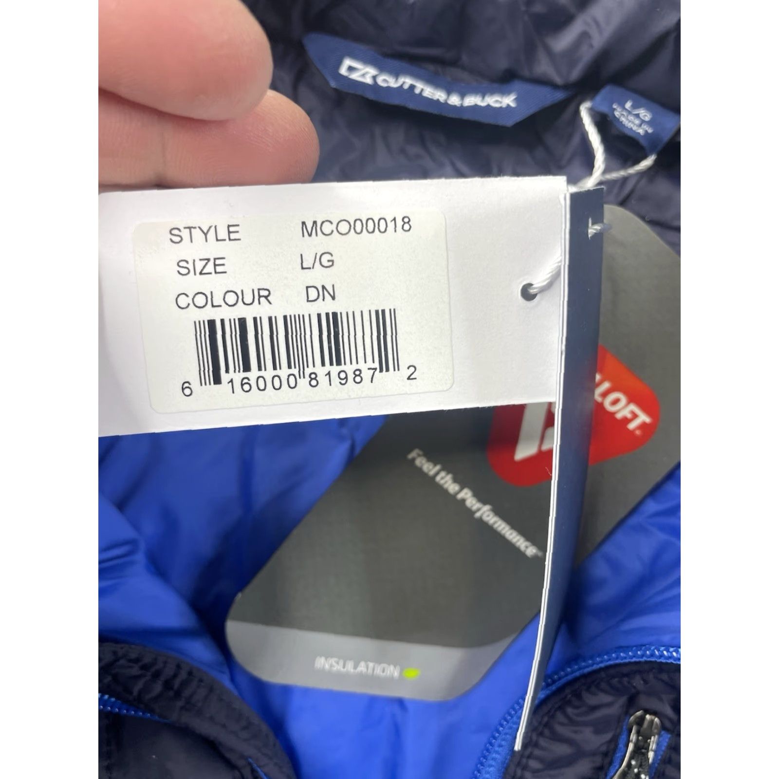 Cutter & Buck Cutter & Buck Rainier Puffer Jacket Mens Large Blue Zip Insulated NWT Mid-Length Jacket Size US L / EU 52-54 / 3 - 3 Thumbnail
