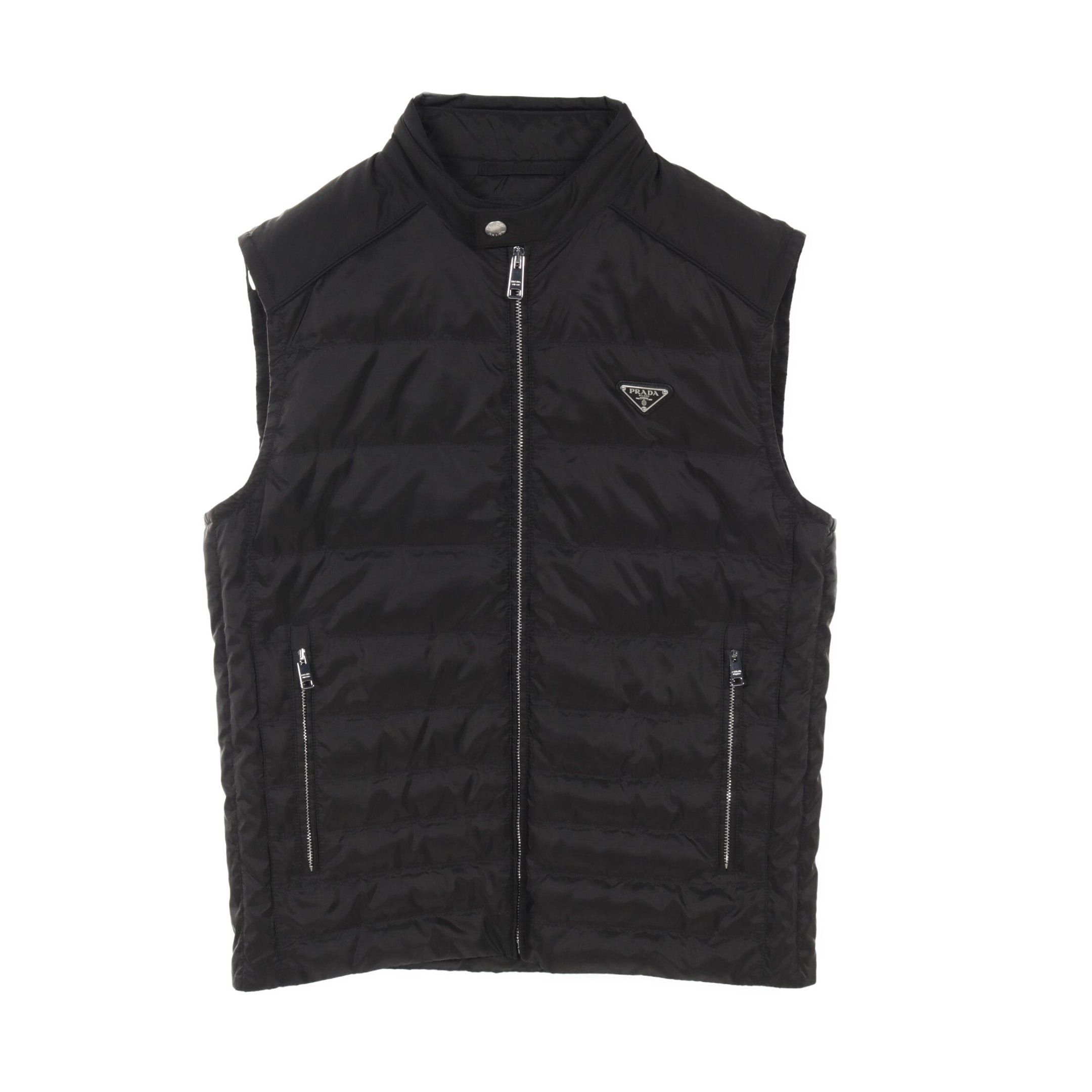 Prada Prada Down Vest Black Triangle Logo Size ONE SIZE - 1 Thumbnail