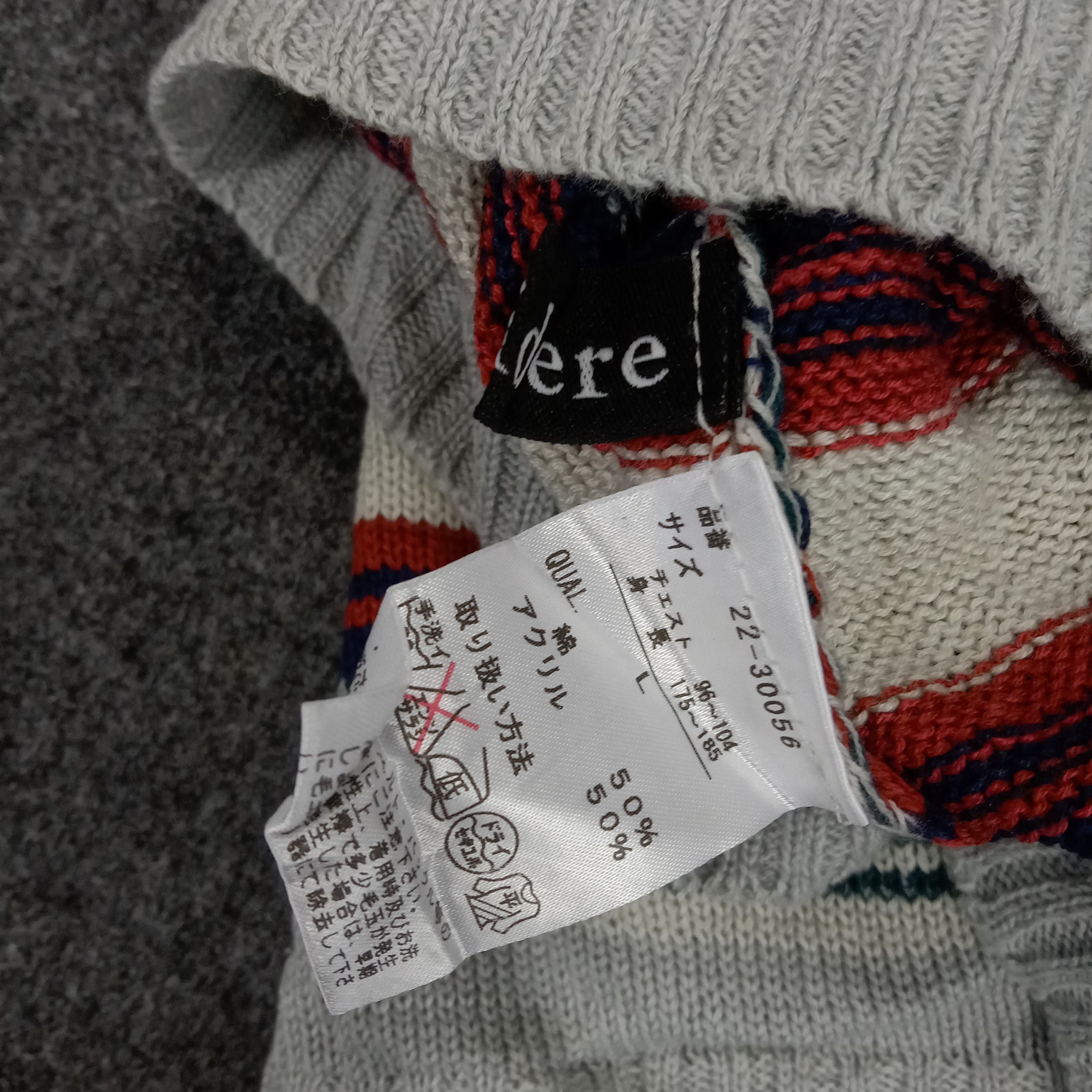 Vintage Sorri Dere Striped Cardigan Sweater Size M / US 6-8 / IT 42-44 - 7 Thumbnail