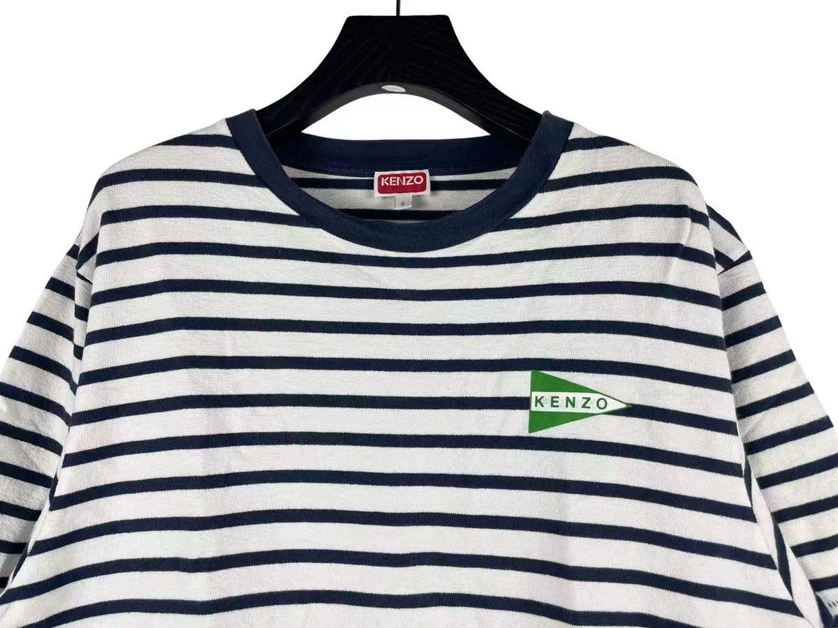 Kenzo Kenzo SS23 Striped Small Logo Short-Sleeves Tee Size US S / EU 44-46 / 1 - 3 Thumbnail