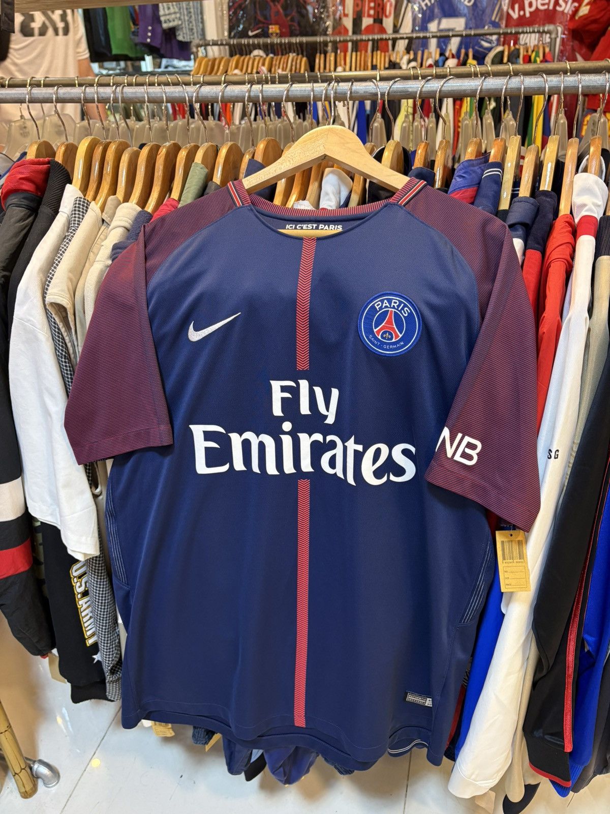 Nike 2017 PSG NEYMAR 10 Size US XL / EU 56 / 4 - 2 Thumbnail