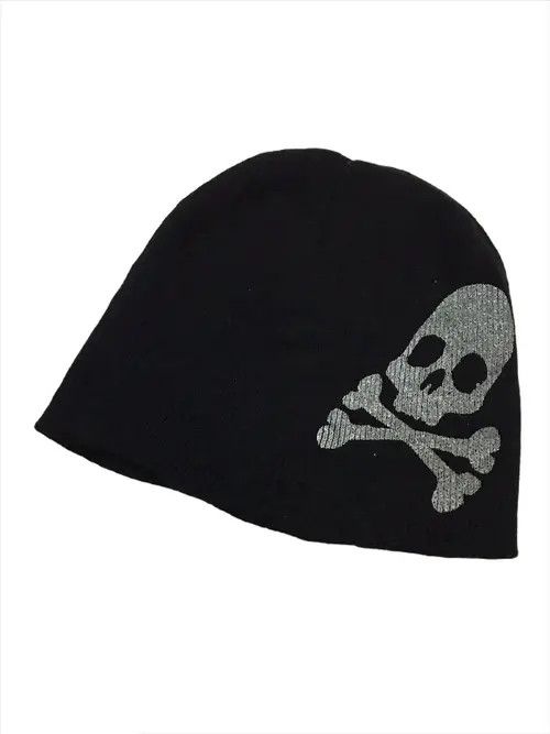 Japanese Brand Skull Beanie Hat Size ONE SIZE - 1 Thumbnail