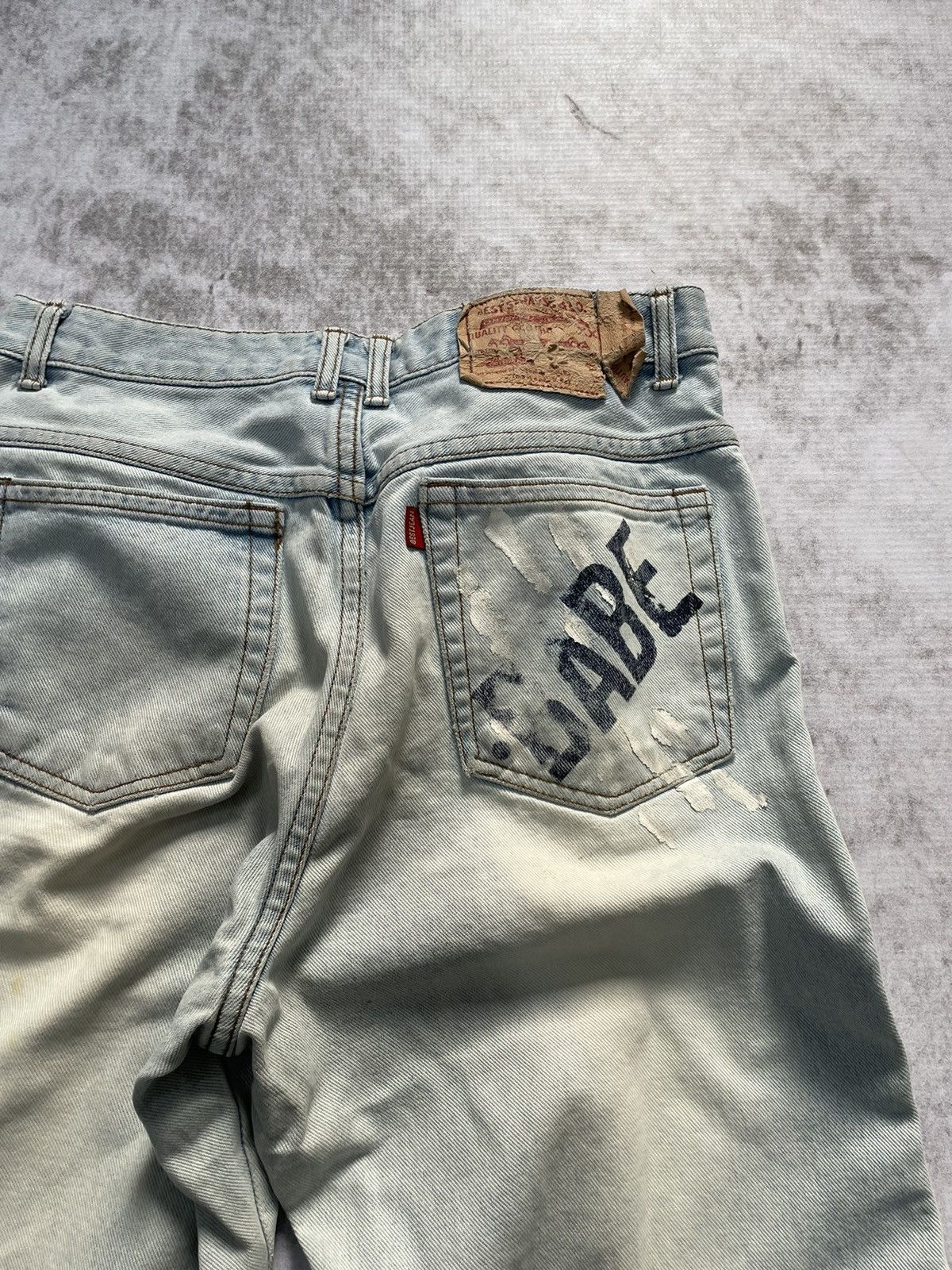 Hysteric Glamour × If Six Was Nine × Le Grande Bleu (L.G.B.) 2000s babeco poem acid wash japan denim pants y2k style Size US 29 - 6 Thumbnail