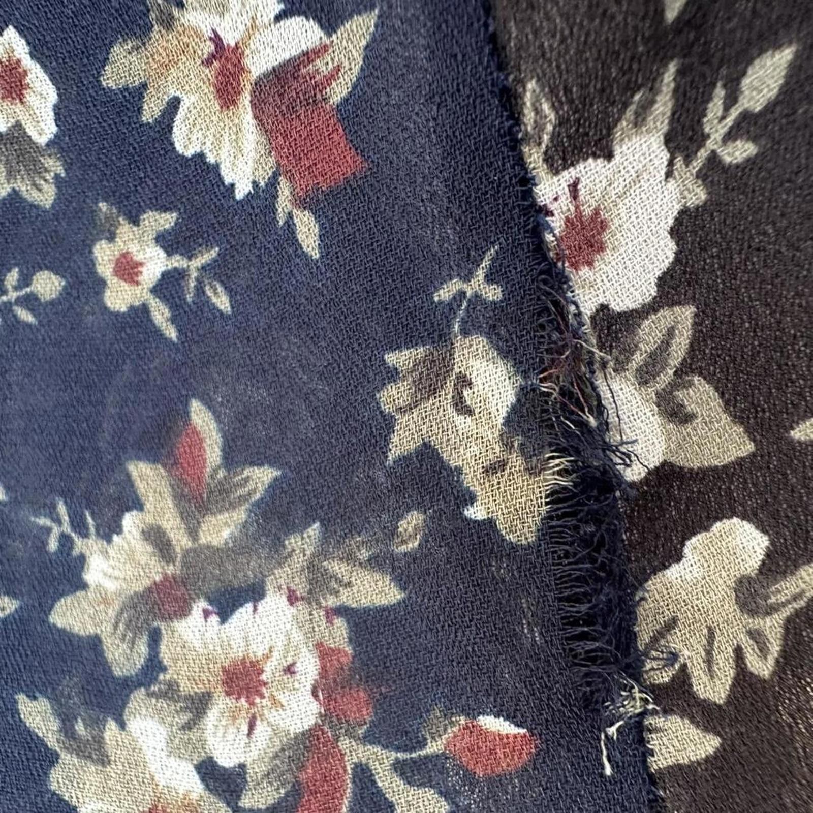 Other Express floral print dress in navy and burgundy, floraldress Size ONE SIZE - 3 Thumbnail