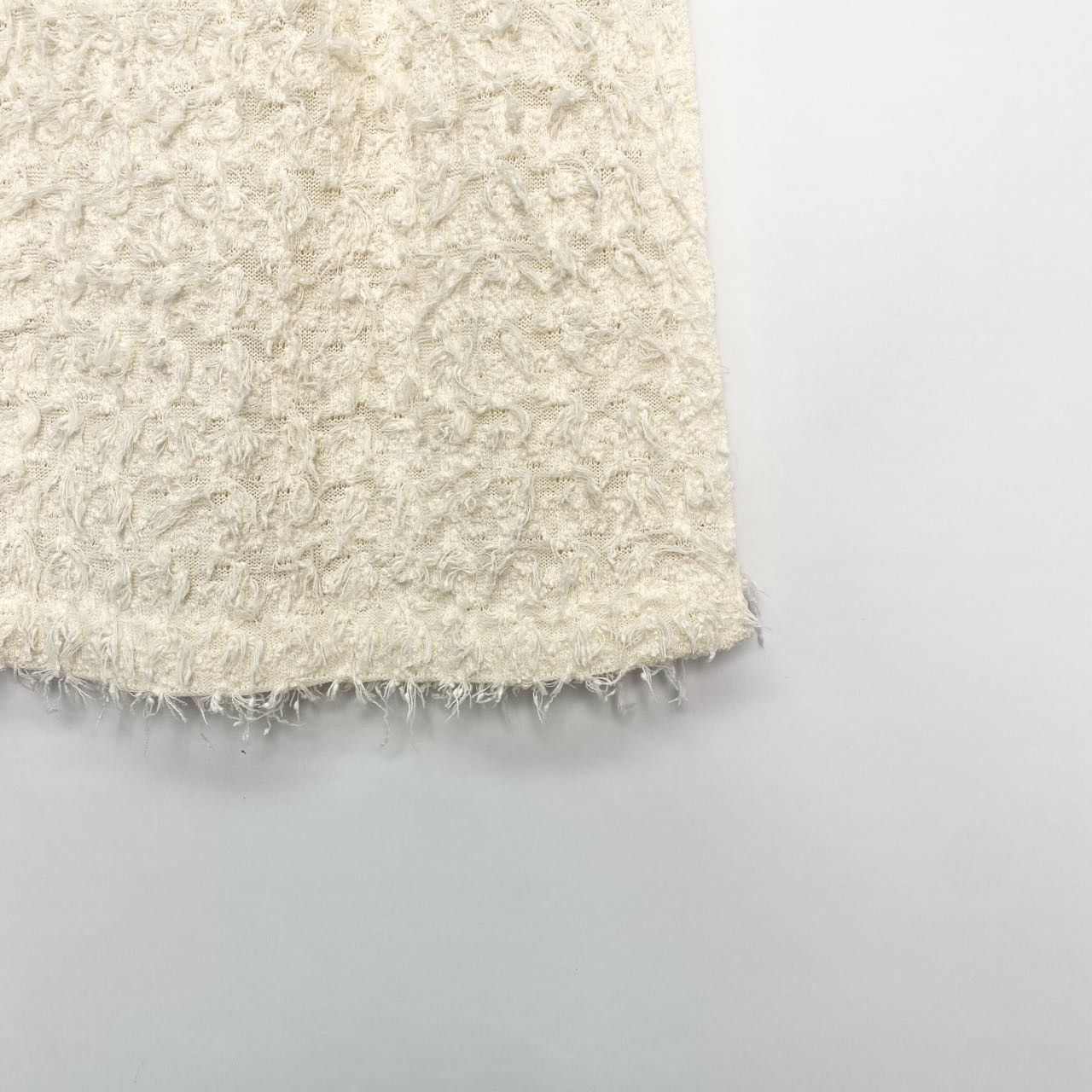 Dior Dior White Fringed Sleeveless Dress K26WX Size S / US 4 / IT 40 - 4 Thumbnail