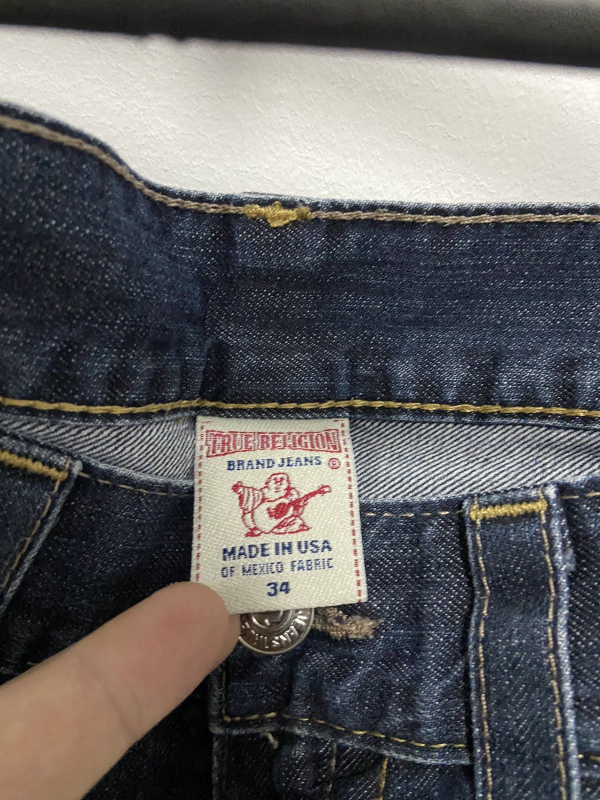 True Religion × Vintage True Religion straight jeans Pants Selvedge Vintage Size US 38 / EU 54 - 5 Thumbnail