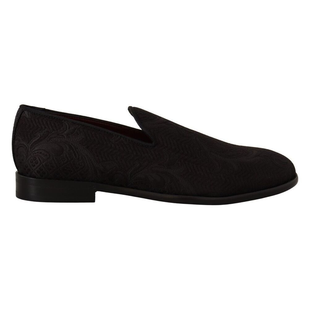 Dolce & Gabbana Dolce & Gabbana Black Floral Brocade Slippers Size US 6 / EU 39 - 1 Thumbnail