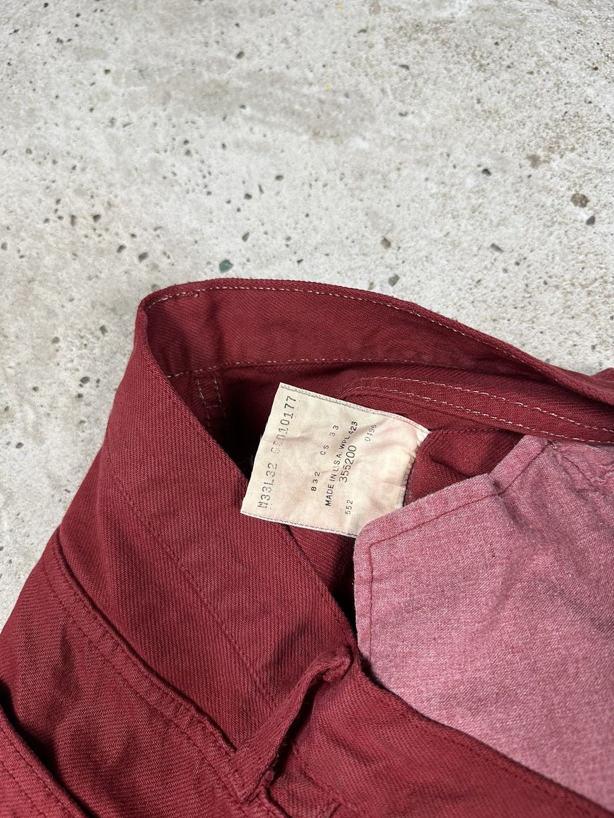 Levi's × Vintage Vintage 1996 Levi’s 501 Red Denim Pants Jeans Size US 30 / EU 46 - 8 Thumbnail