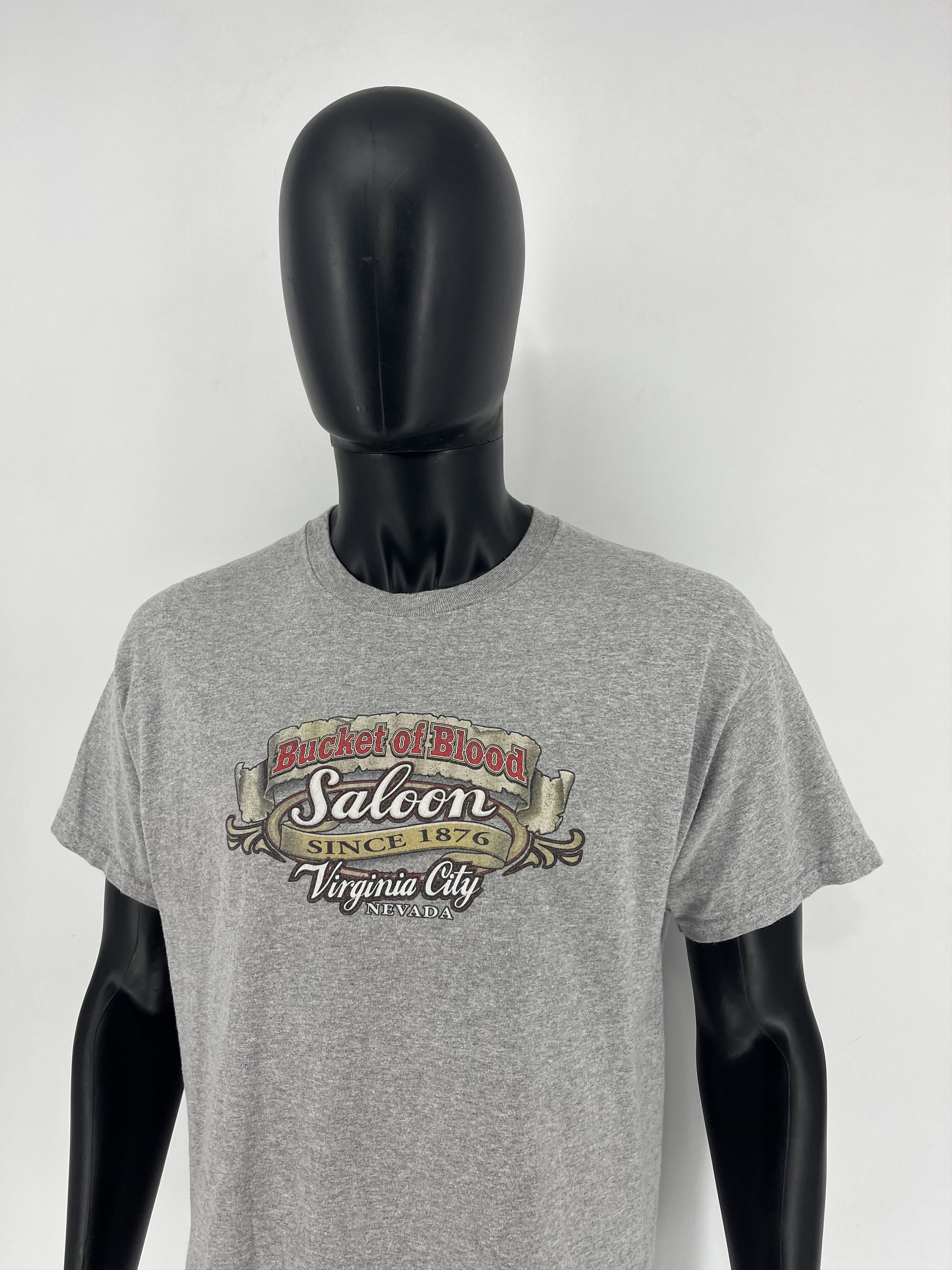 Vintage Vintage Motorcycle Faded Bucket Of Blood Saloon L Nevada Size US L / EU 52-54 / 3 - 5 Thumbnail