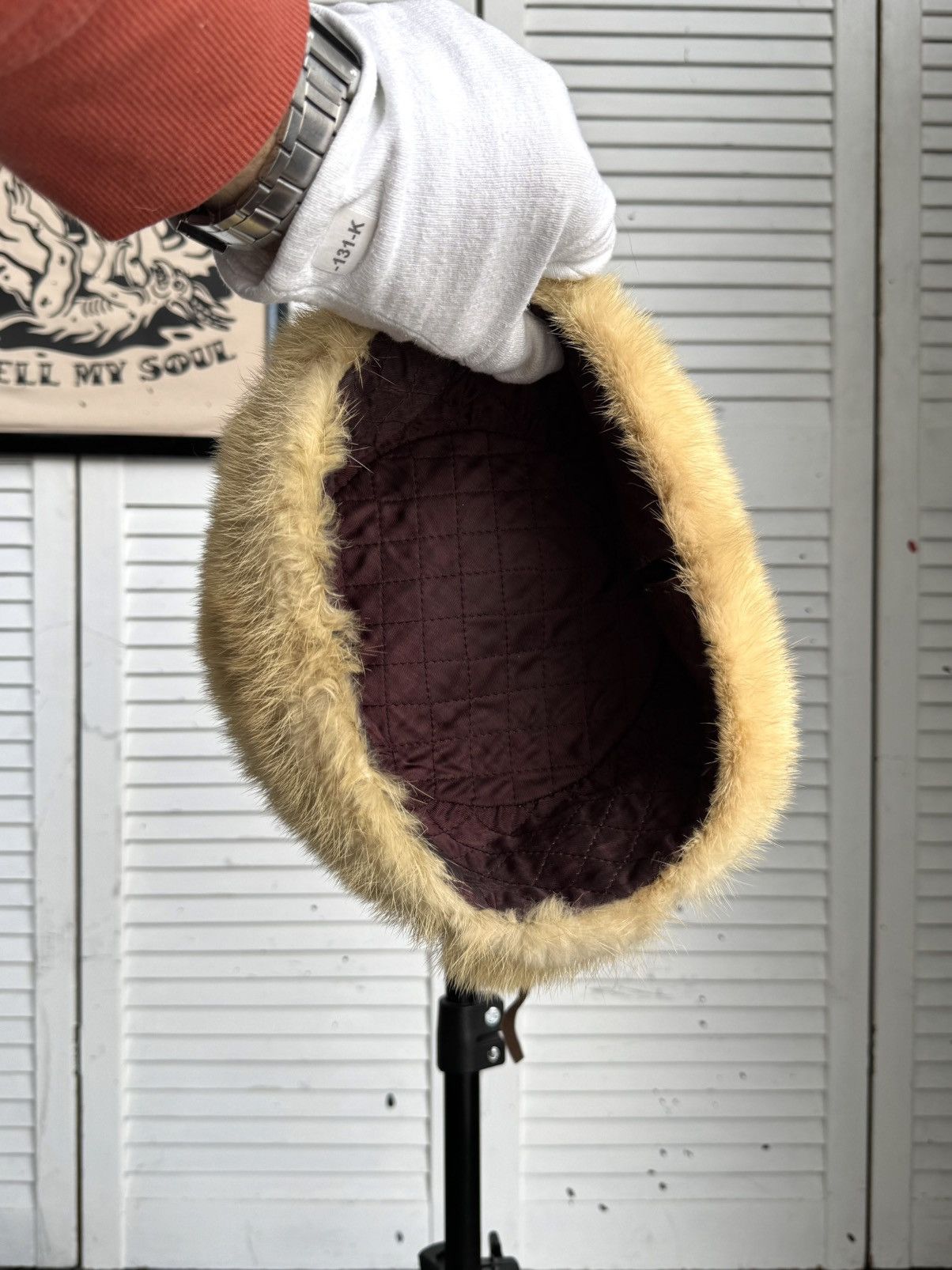 Vintage Vintage 1970s Suede & Fur Ushanka Trapper Hat Brown Size ONE SIZE - 11 Thumbnail