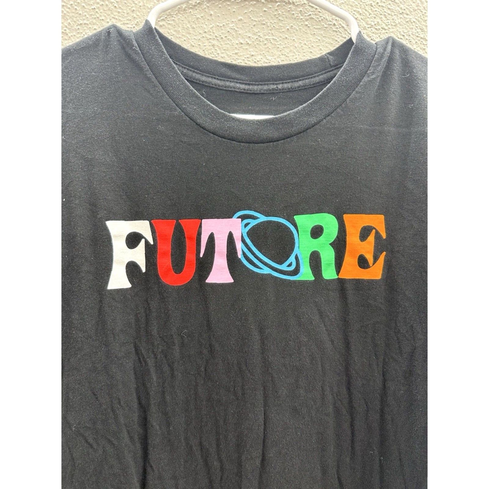 Vintage Future Palms Mens T-Shirt Black Short Sleeve Logo 90s Graphic Size M Size US M / EU 48-50 / 2 - 2 Thumbnail