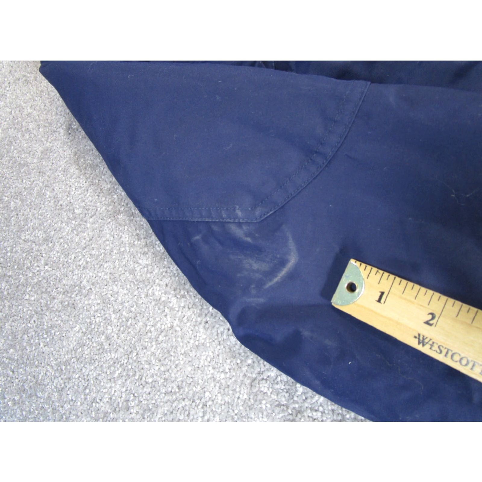 Vintage L.L. Bean Jacket Mens Small Blue Windbreaker Nylon Softshell Mid-Length Standing Collar Regular Fit Size US S / EU 44-46 / 1 - 3 Thumbnail