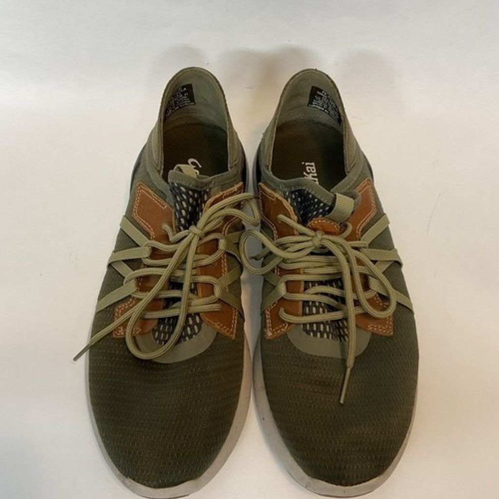 Olukai Olukai Mio Li Green Lava Rock Lace Up Sneakers Men 41/US8 Size US 8 / EU 41 - 7 Thumbnail