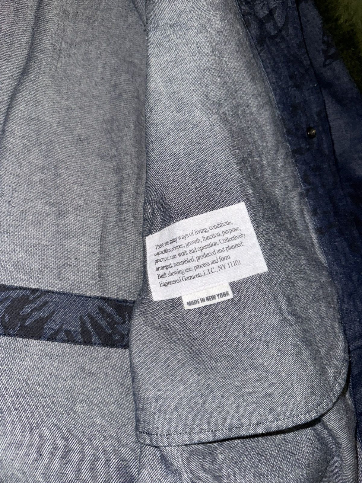 Engineered Garments [XL] Engineered Garments Highland Parka 8oz Denim Floral Size US XL / EU 56 / 4 - 6 Thumbnail