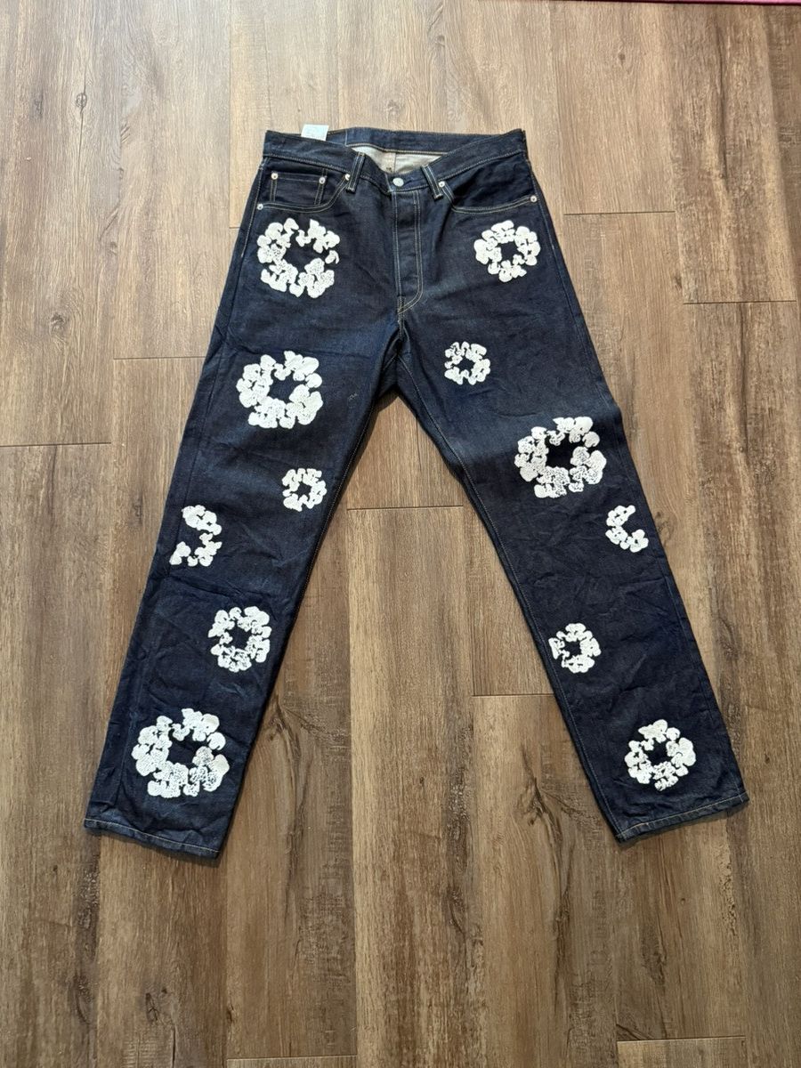 DENIM TEARS Denim Tears Rhinestone Selvedge Jeans 29x32