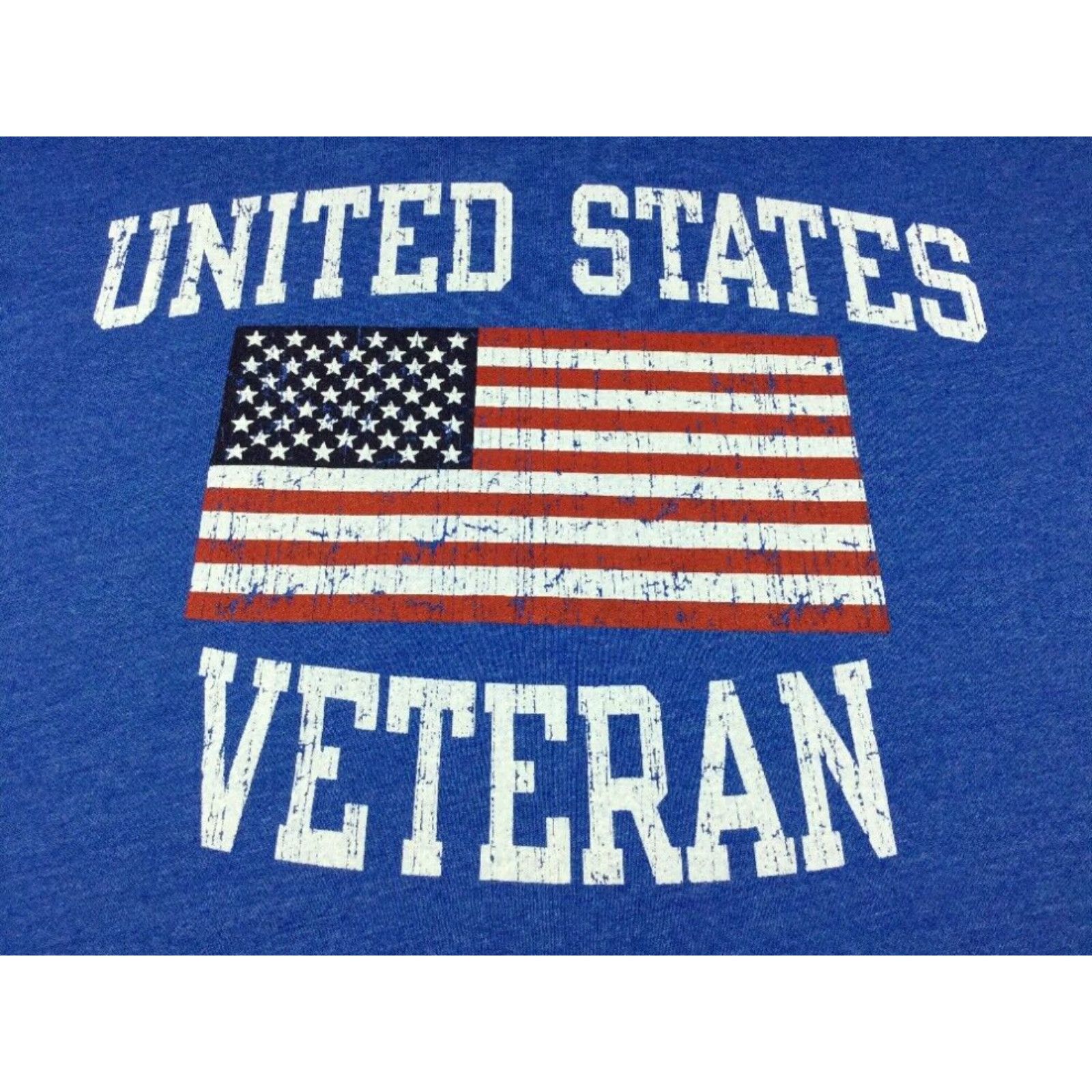 Vintage Big Bend Outfitters US Veteran Graphic T-Shirt Mens Small Blue Size US S / EU 44-46 / 1 - 1 Thumbnail